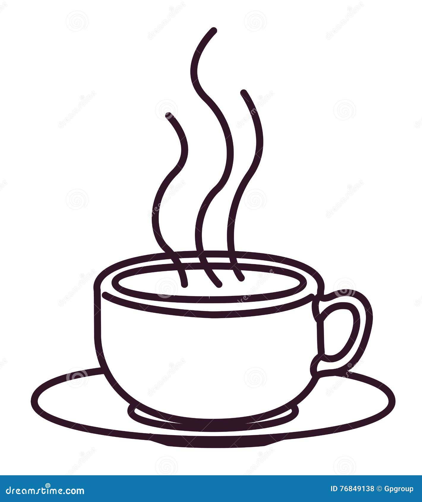 Hot coffee mug design stock vector. Illustration of decoration - 76849138