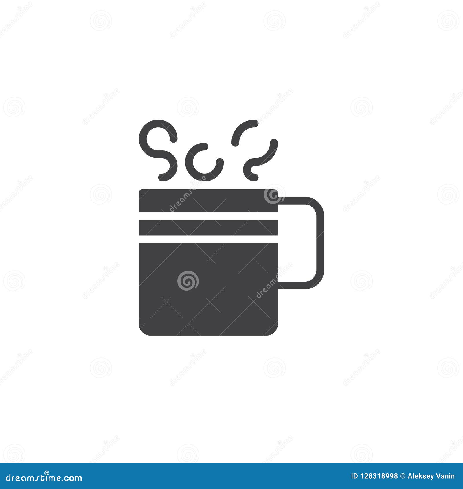 Download Hot Coffee mug vector icon stock vector. Illustration of ...
