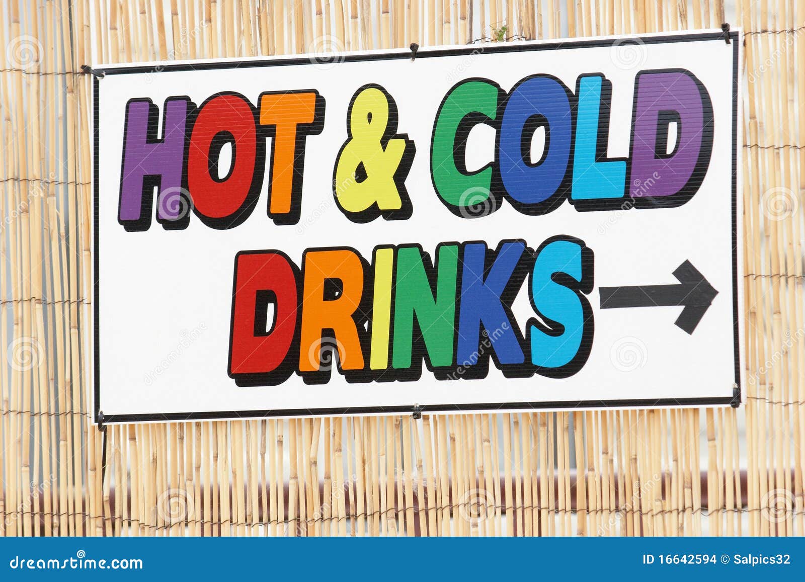 Hot and Cold Drinks Sign stock photo. Image of square 16642594