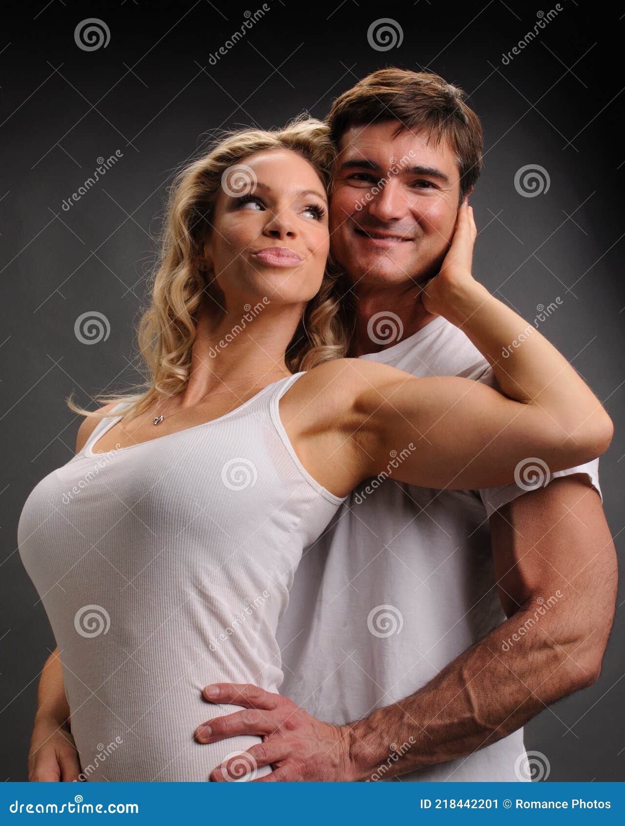 The Hot Couple Pose for the Photo Together. Stock Image - Image of face,  determination: 218442201