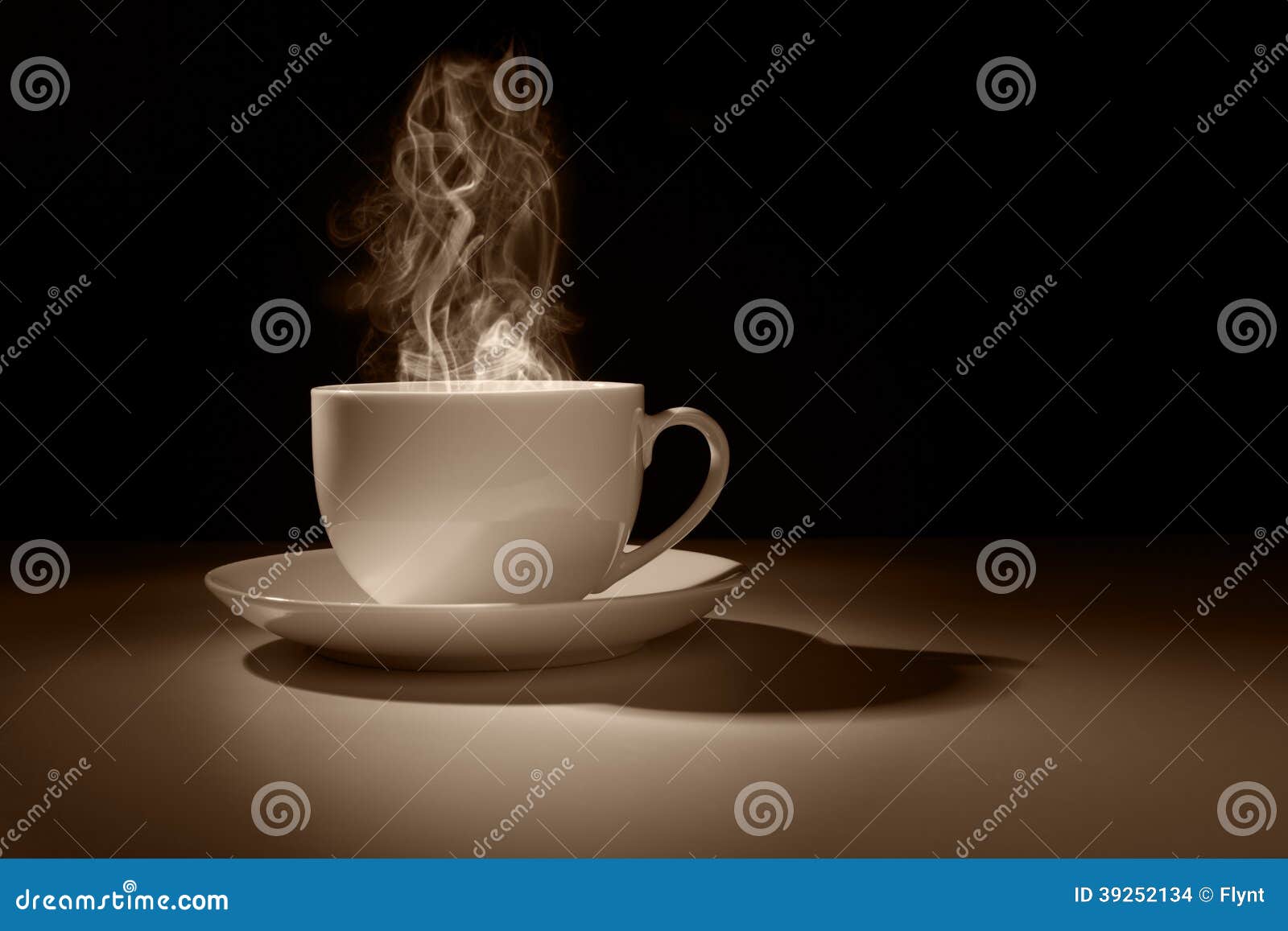 hot cup of coffee or tea