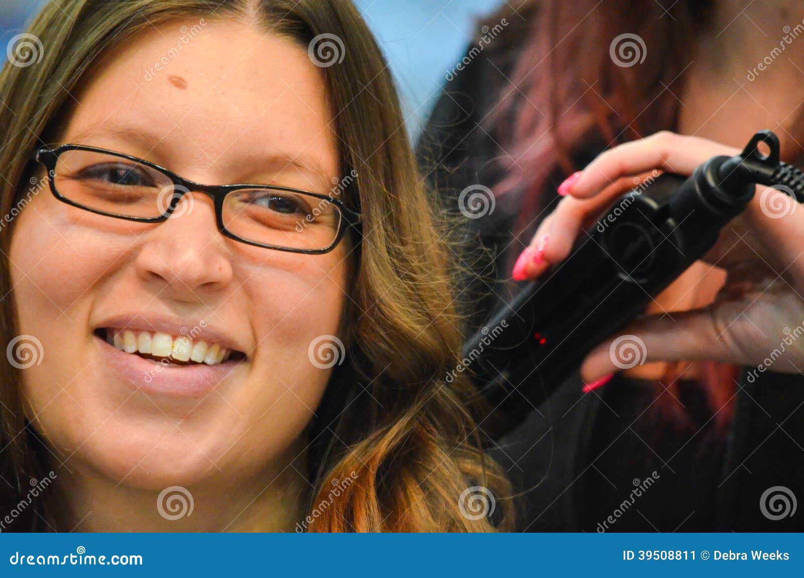 Hot Curling Iron Demo stock image. Image of iron, cosmetic 39508811