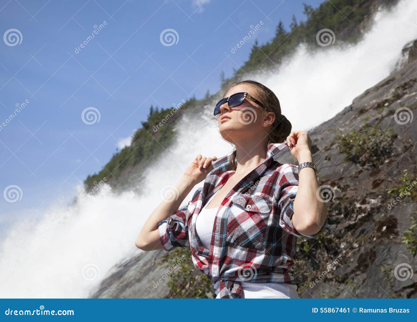 Hot Day In Alaska Stock Image Image Of Beautiful Posing