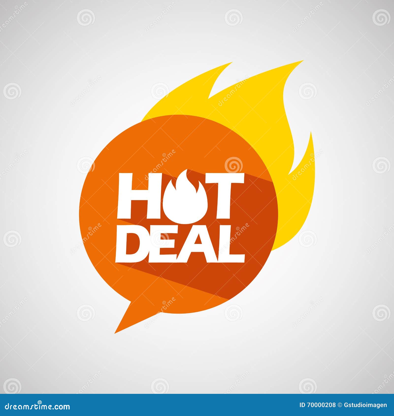 Hot deals design stock illustration. Illustration of campaign 70000208