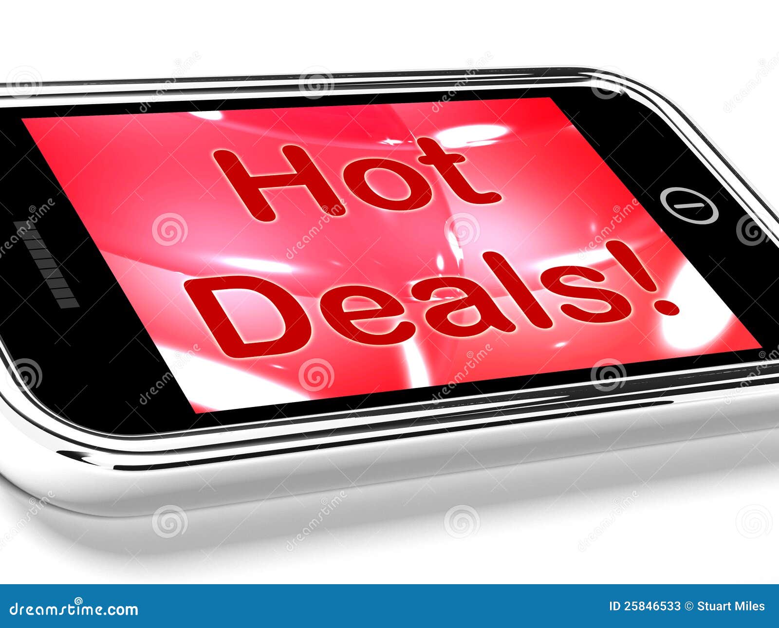 Hot Deals on Mobile Screen stock illustration. Illustration of cheap