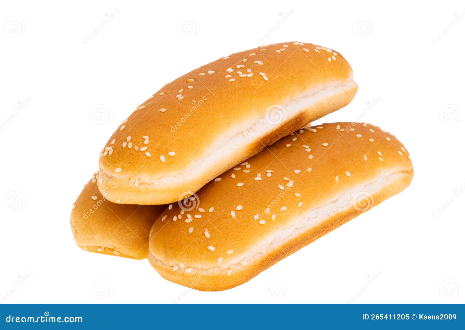 Hot dog bun isolated stock image. Image of food, barbecue 265411205