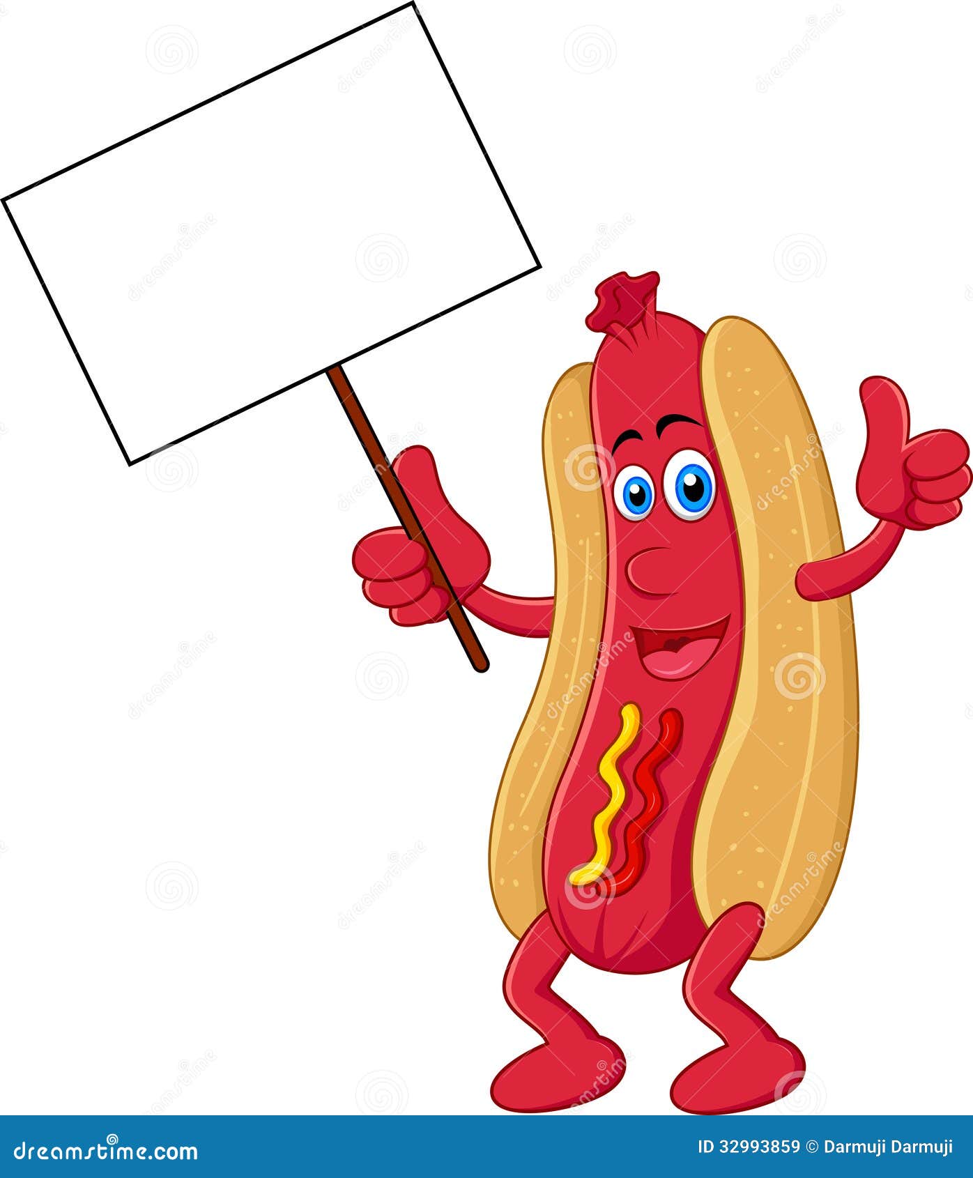 Hot Dog Cartoon