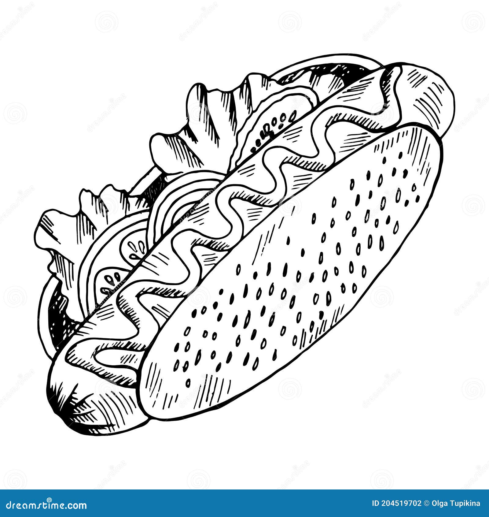 Hotdog Coloring Stock Illustrations 69 Hotdog Coloring Stock Illustrations Vectors Clipart Dreamstime