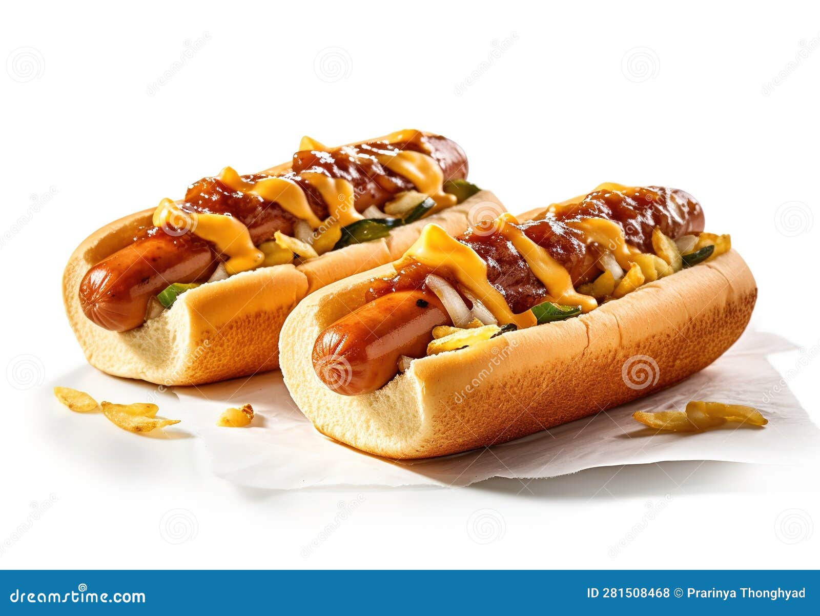 Hot Dog with Mustard and Ketchup on a White Background Stock Photo Image of sauce, tasty