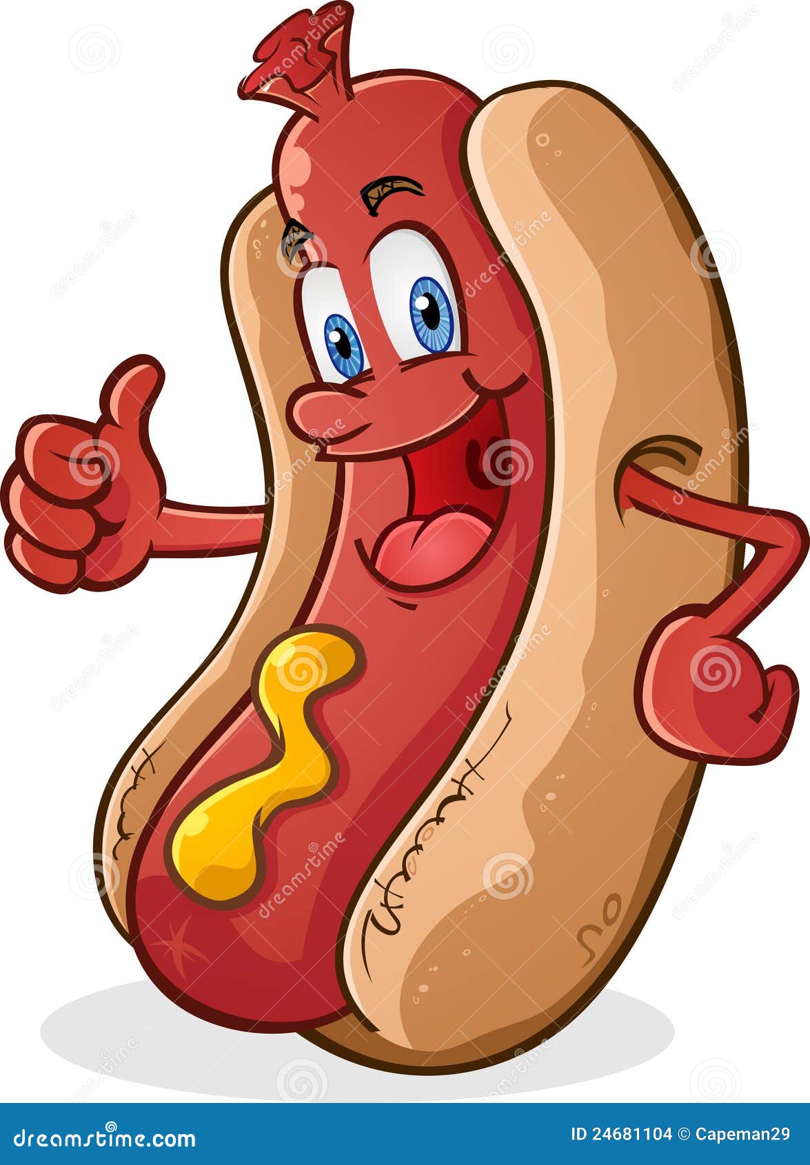hot dog thumbs up