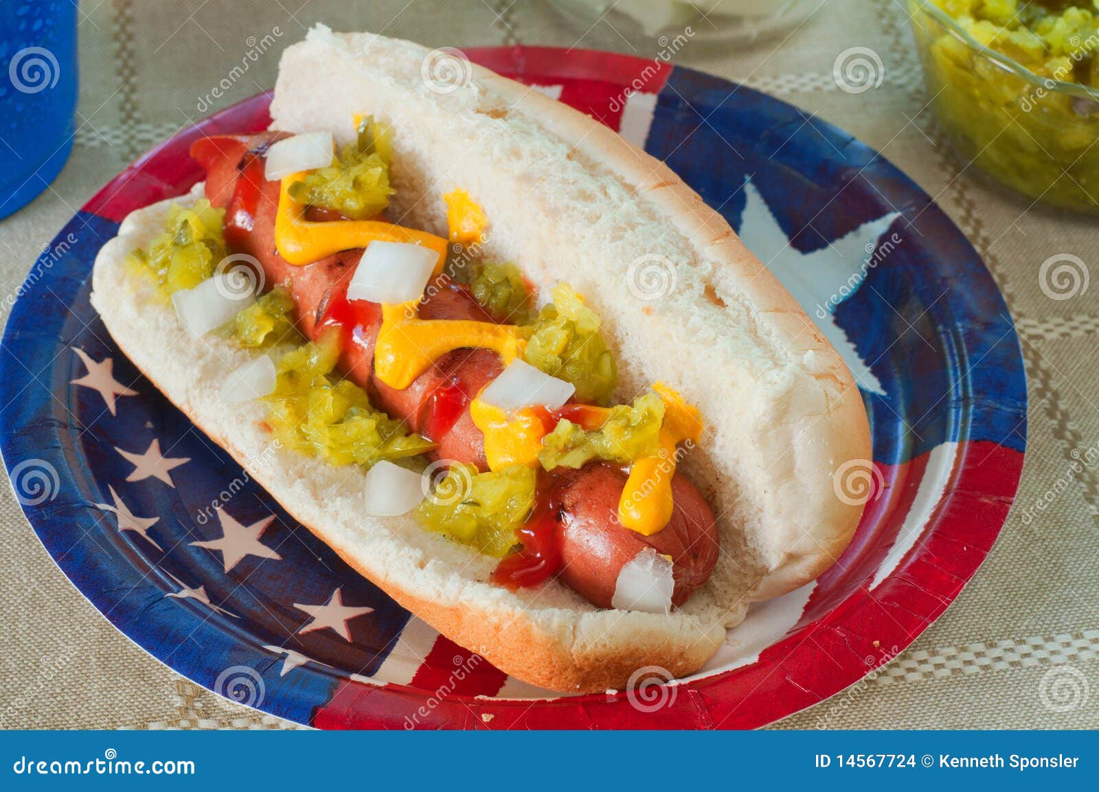 Hot Dog With The Works Stock Images - Image: 14567724