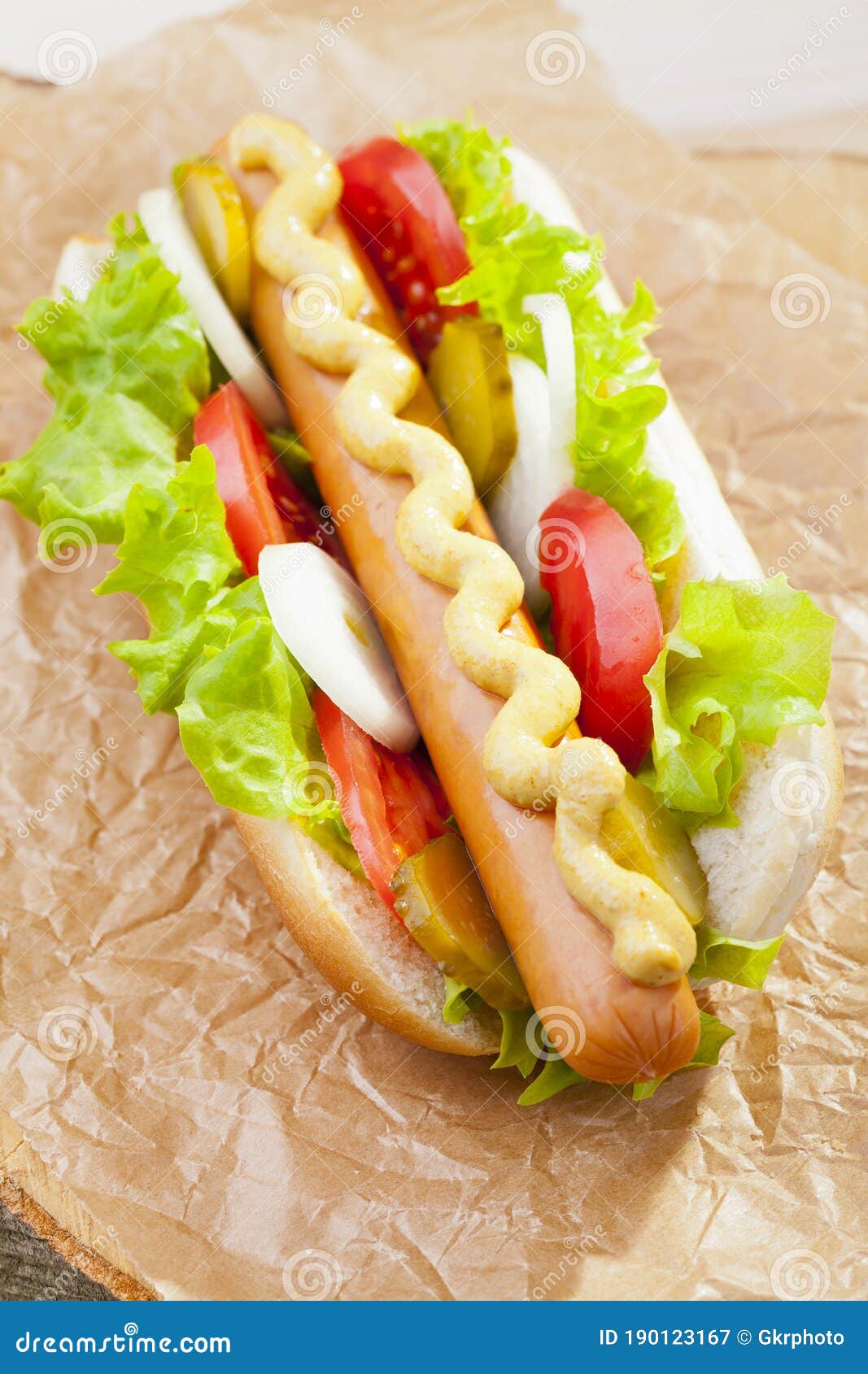 Hot Dogs with Mustard and Ketchup Stock Image Image of sausage