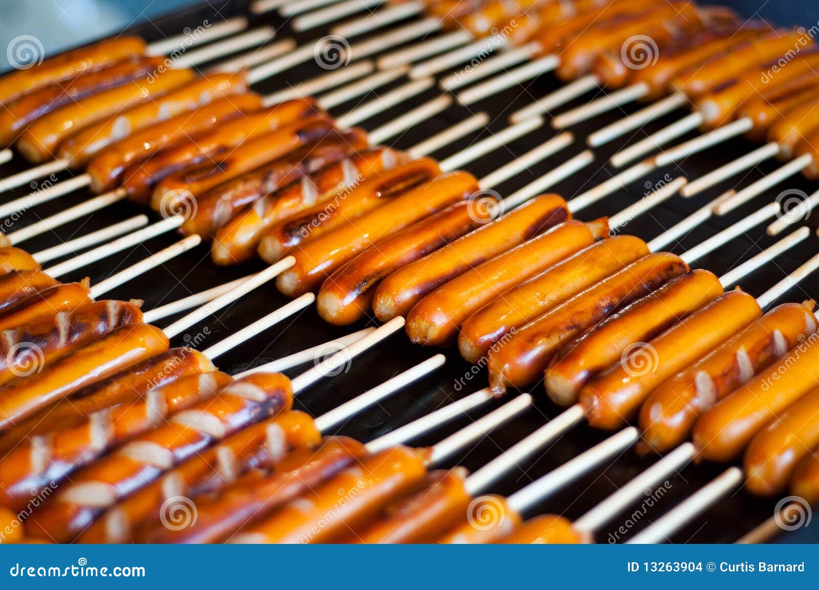 Hot Dogs on a Stick stock photo. Image of japan, shrine 13263904