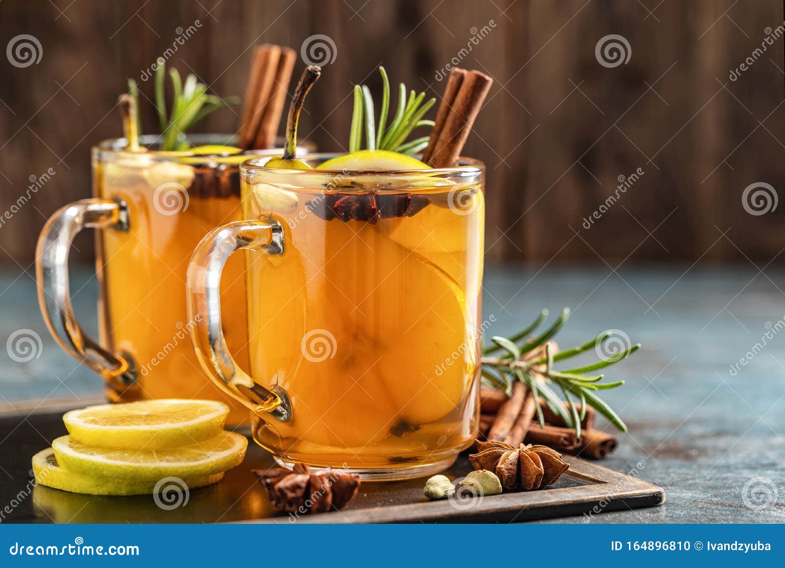 hot toddy. mulled pear cider or spiced tea or grog