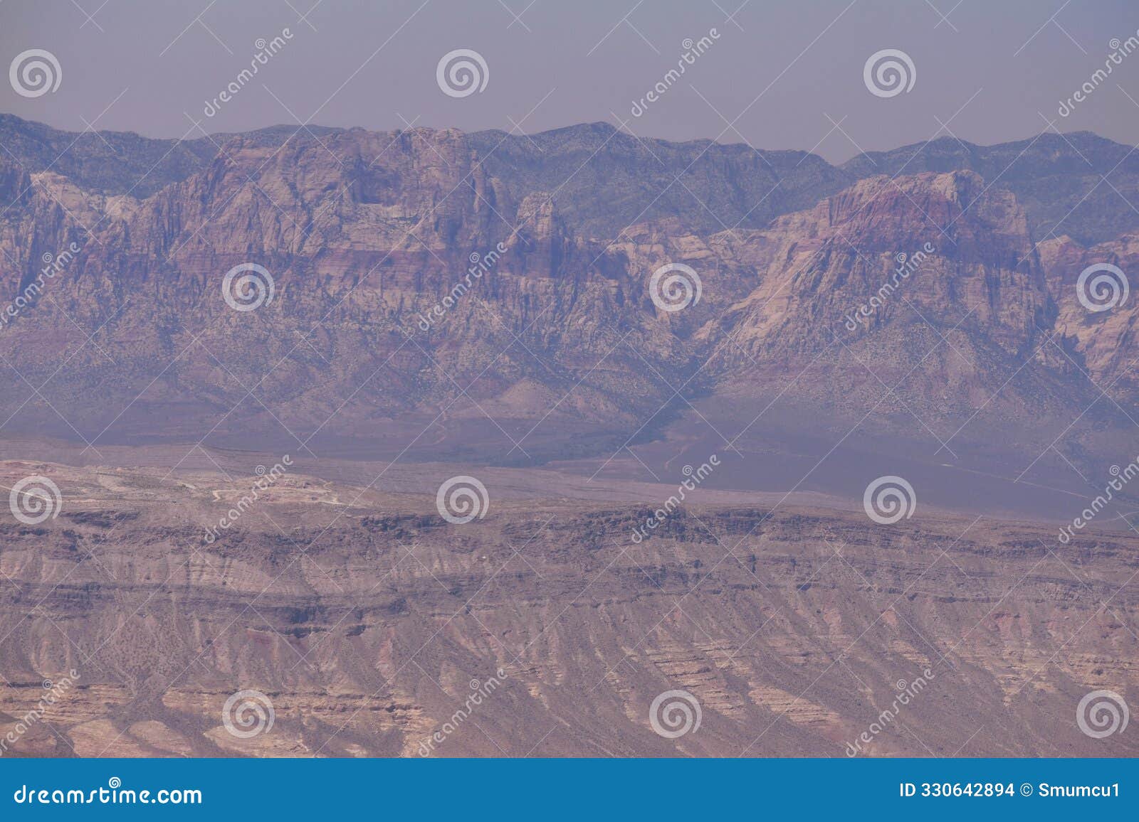 hot empty desert just outside las vegas as seen following take off from the airport