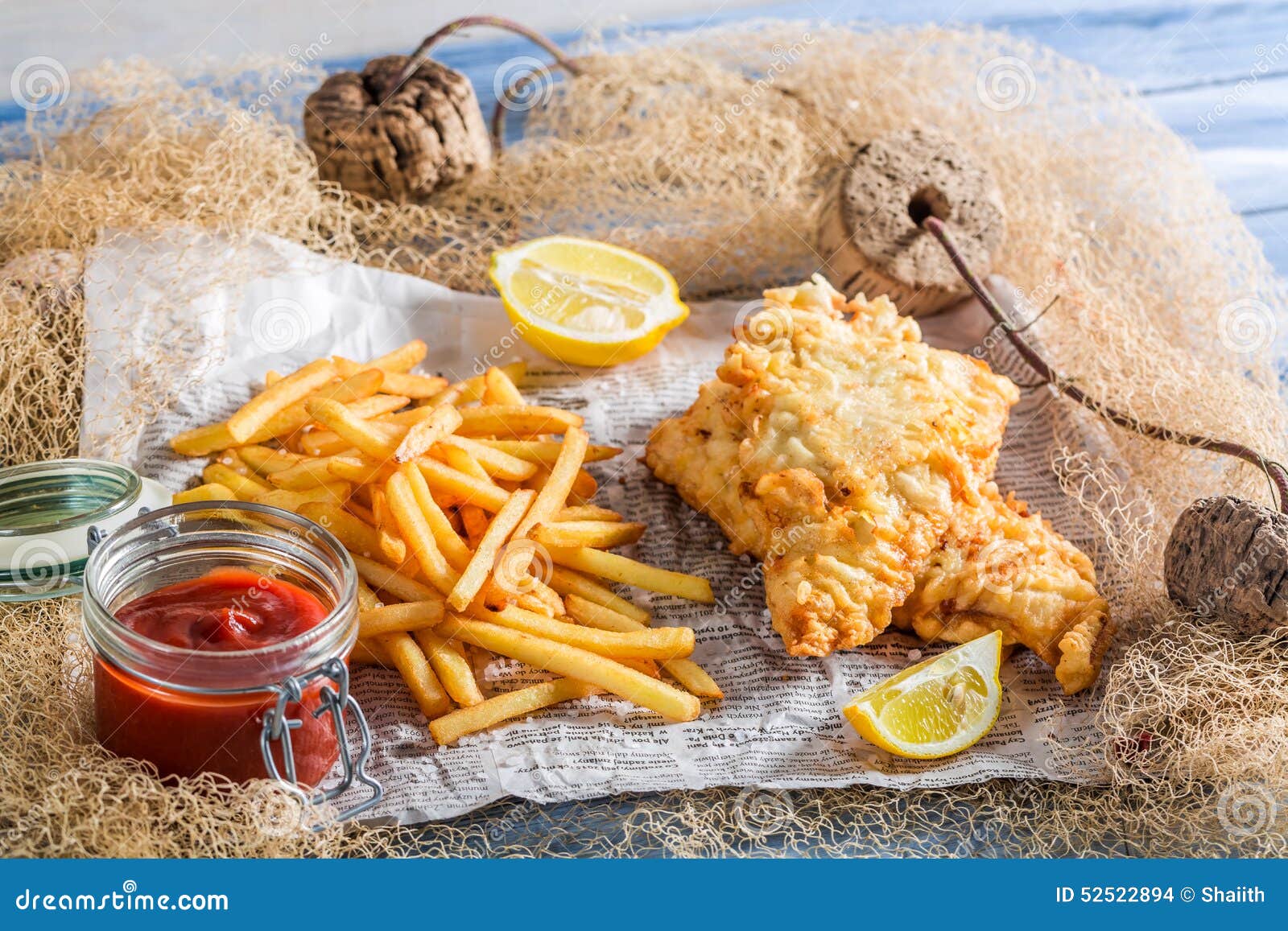 Hot Fish and Chips in Newspaper Stock Photo Image of eating, english