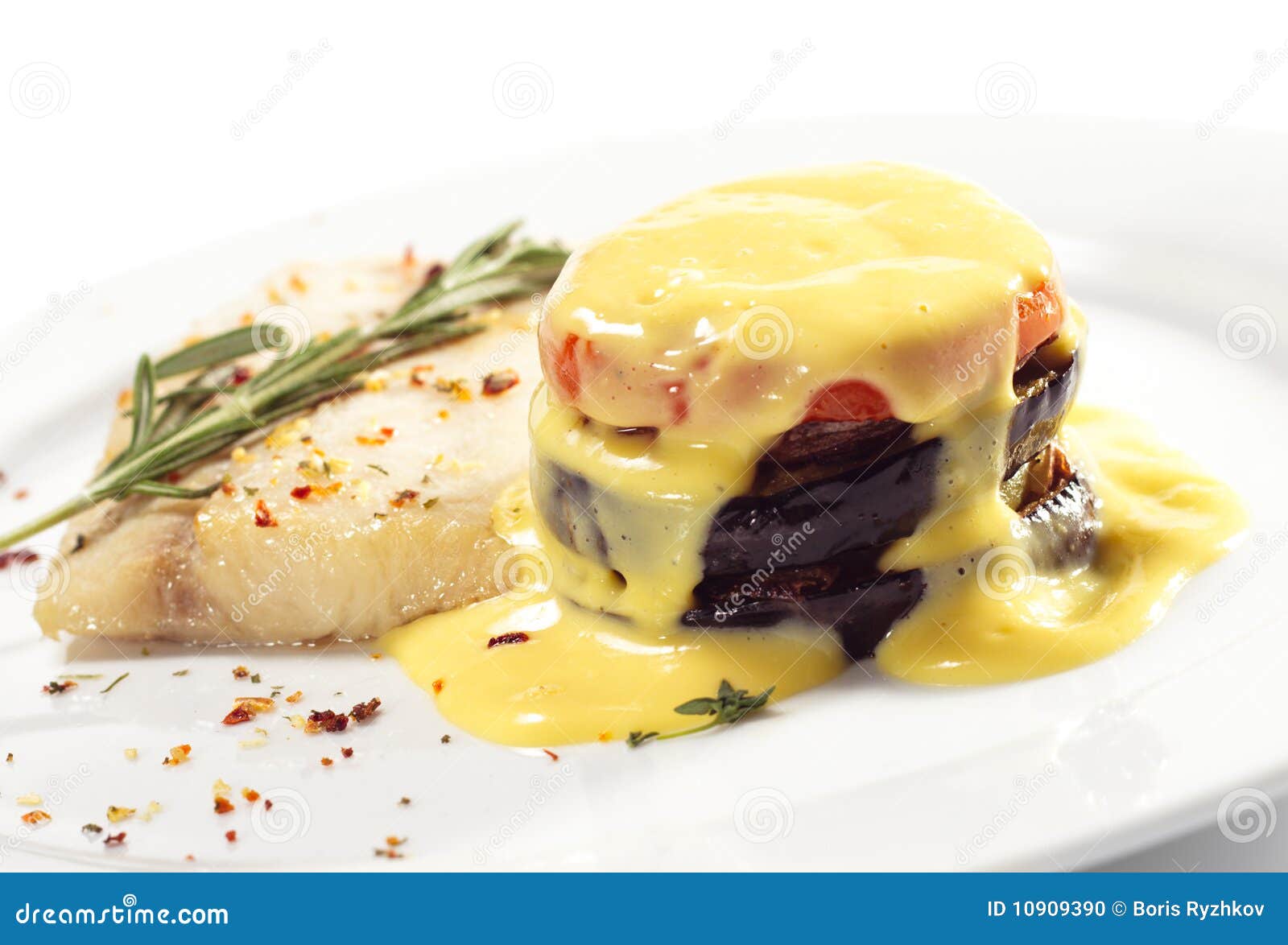 Hot Fish Dishes Sole with Zucchini Stock Photo Image of bell