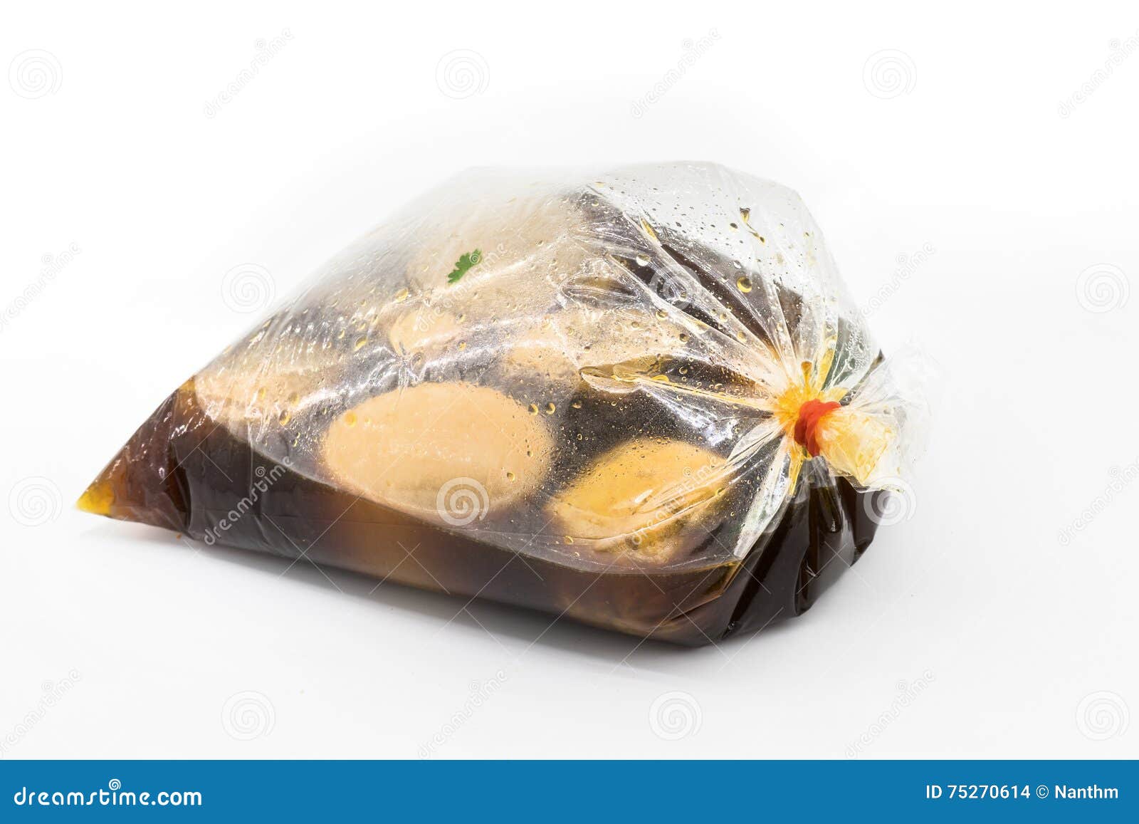 Hot food in plastic bags stock photo. Image of healthy 75270614