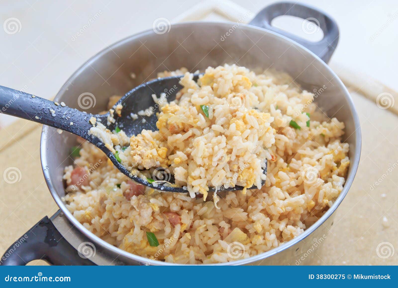 Hot fried rice stock image. Image of chicken, bowl, health 38300275