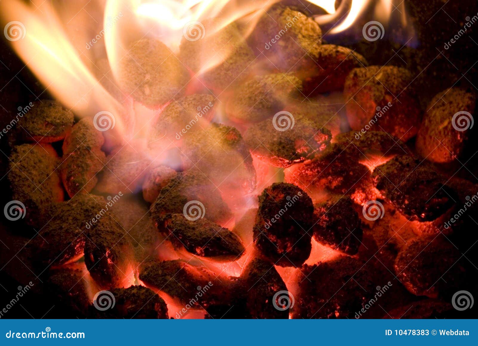 hot glowing coals