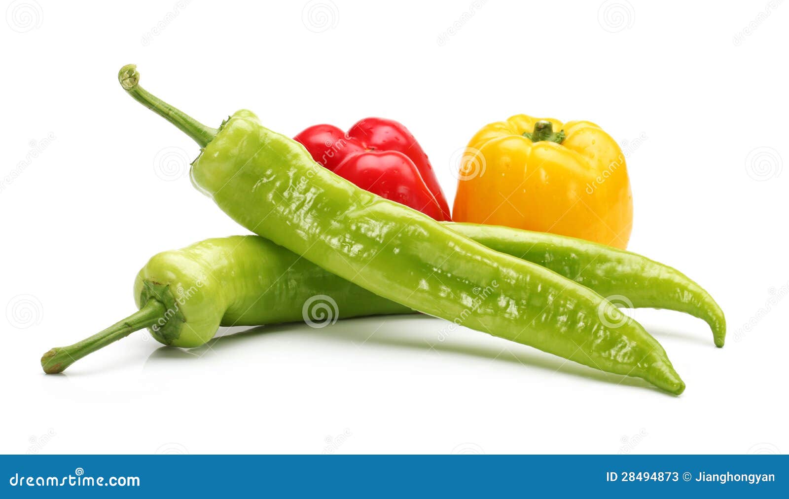 Hot green peppers stock image. Image of isolated, cook 28494873
