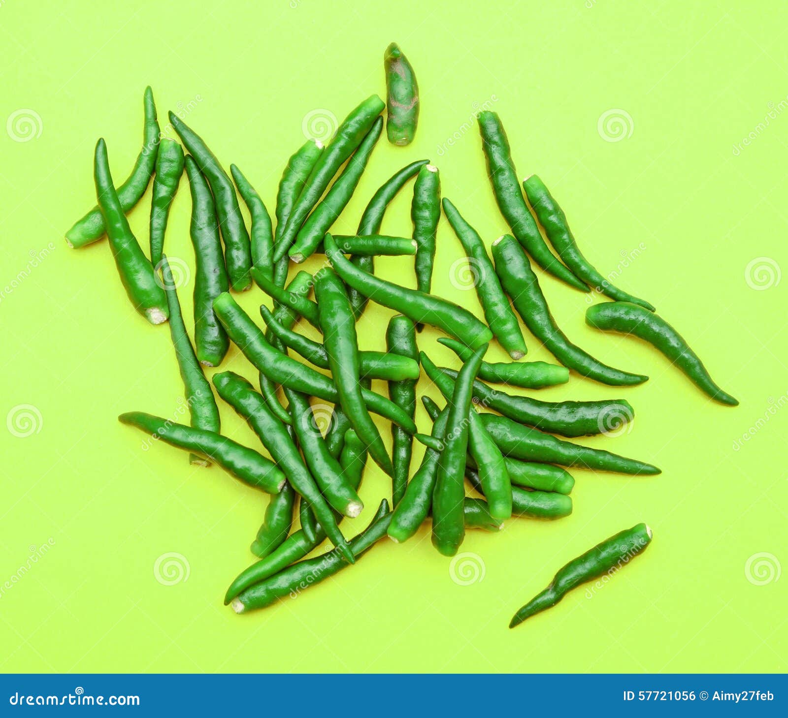 Hot green peppers on green stock photo. Image of chili 57721056