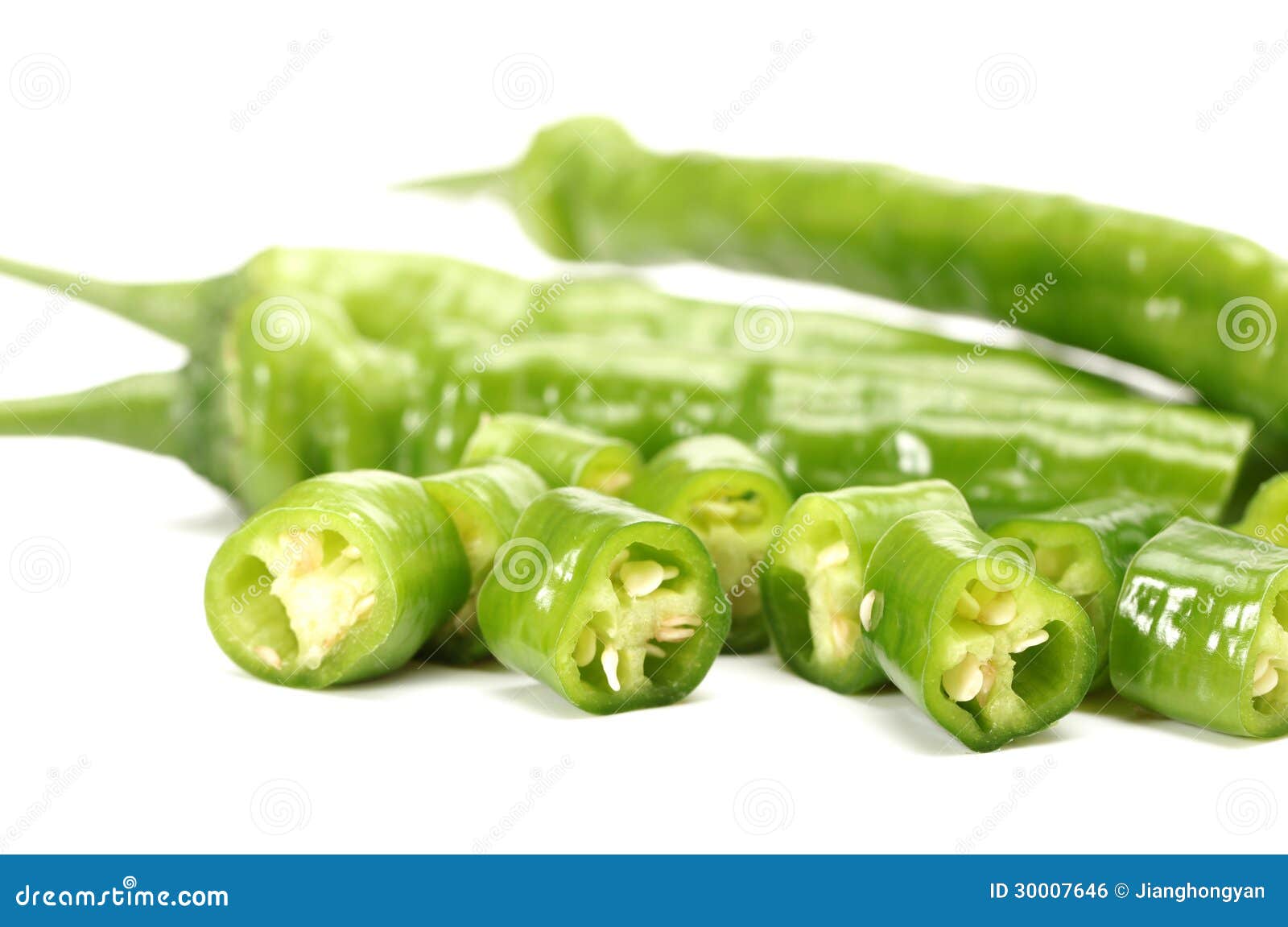 Hot green peppers stock photo. Image of mexican, diet 30007646