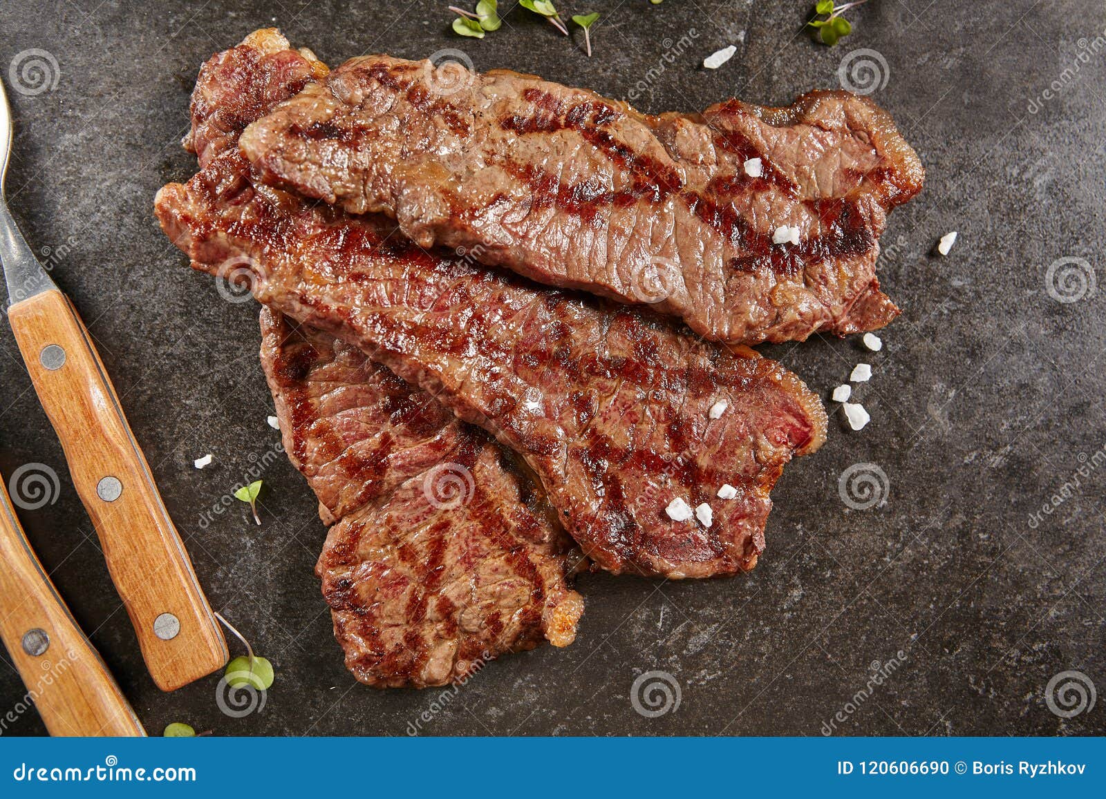 hot grilled whole gaucho steak