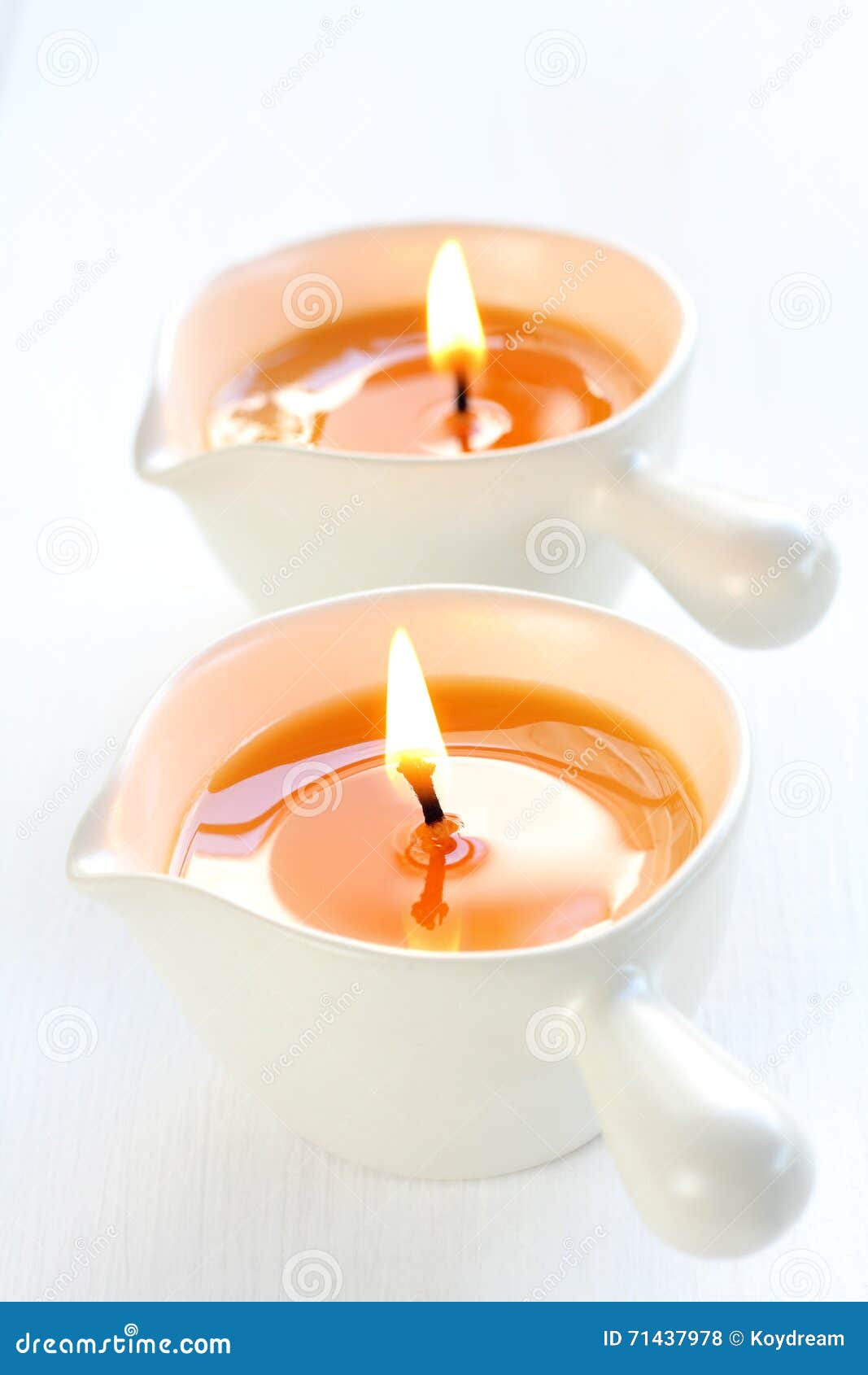 Hot massage candle. stock photo. Image of massage, background 71437978