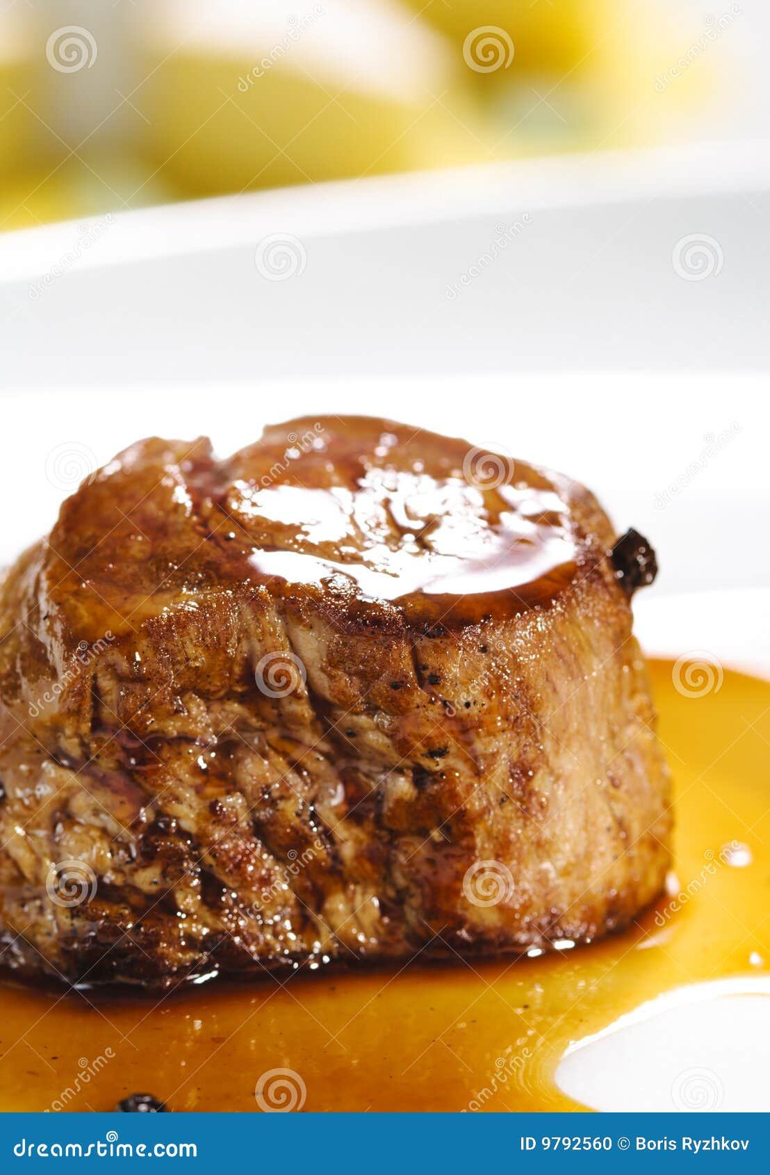Hot Meat Dishes Veal Medallions Stock Photo Image of delicious