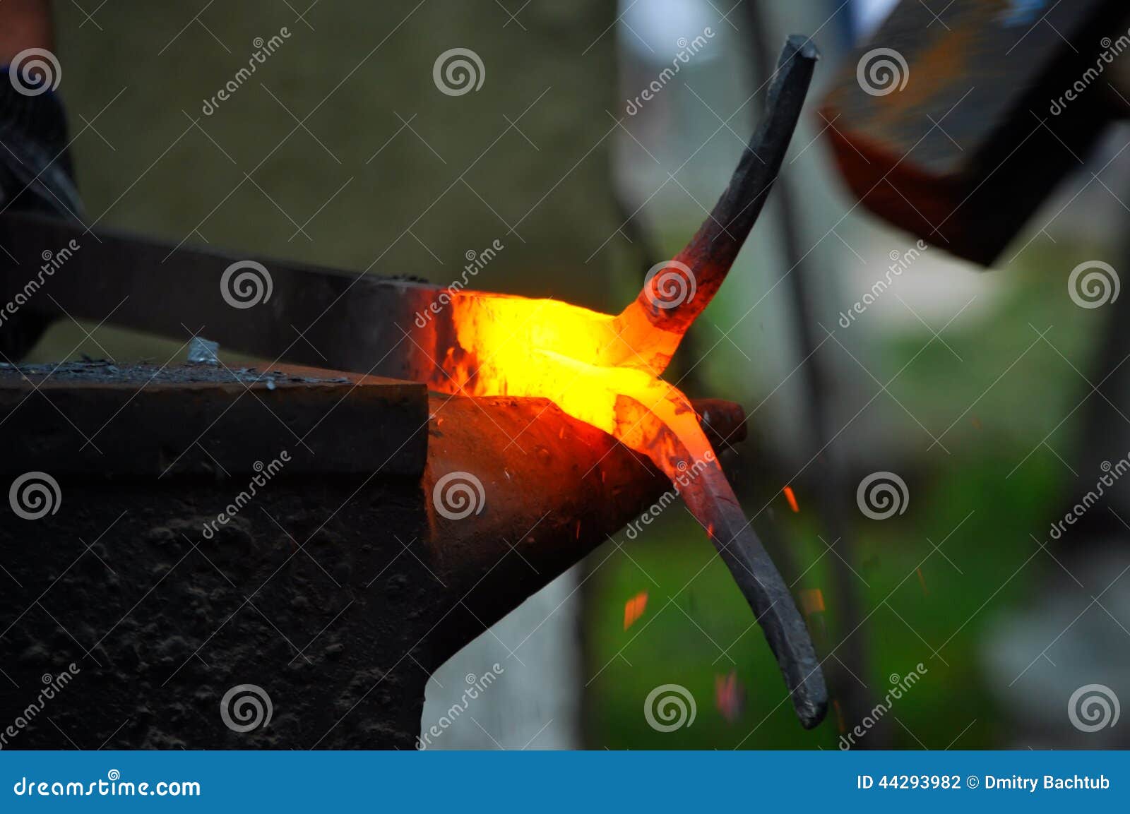 Hot metal stock photo. Image of glowing, occupation 44293982