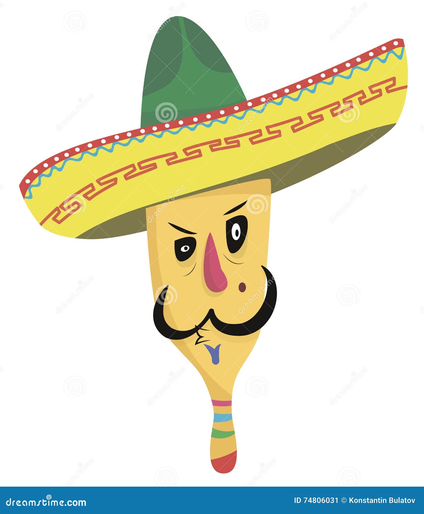 Hot Mexican man stock illustration. Illustration of mariachi 74806031