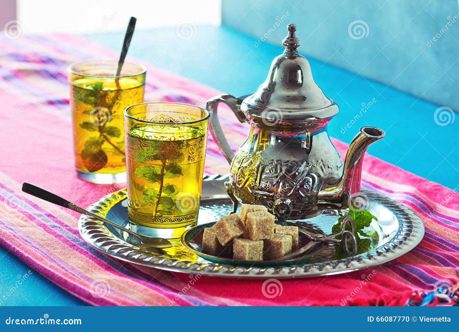 hot moroccan mint green tea