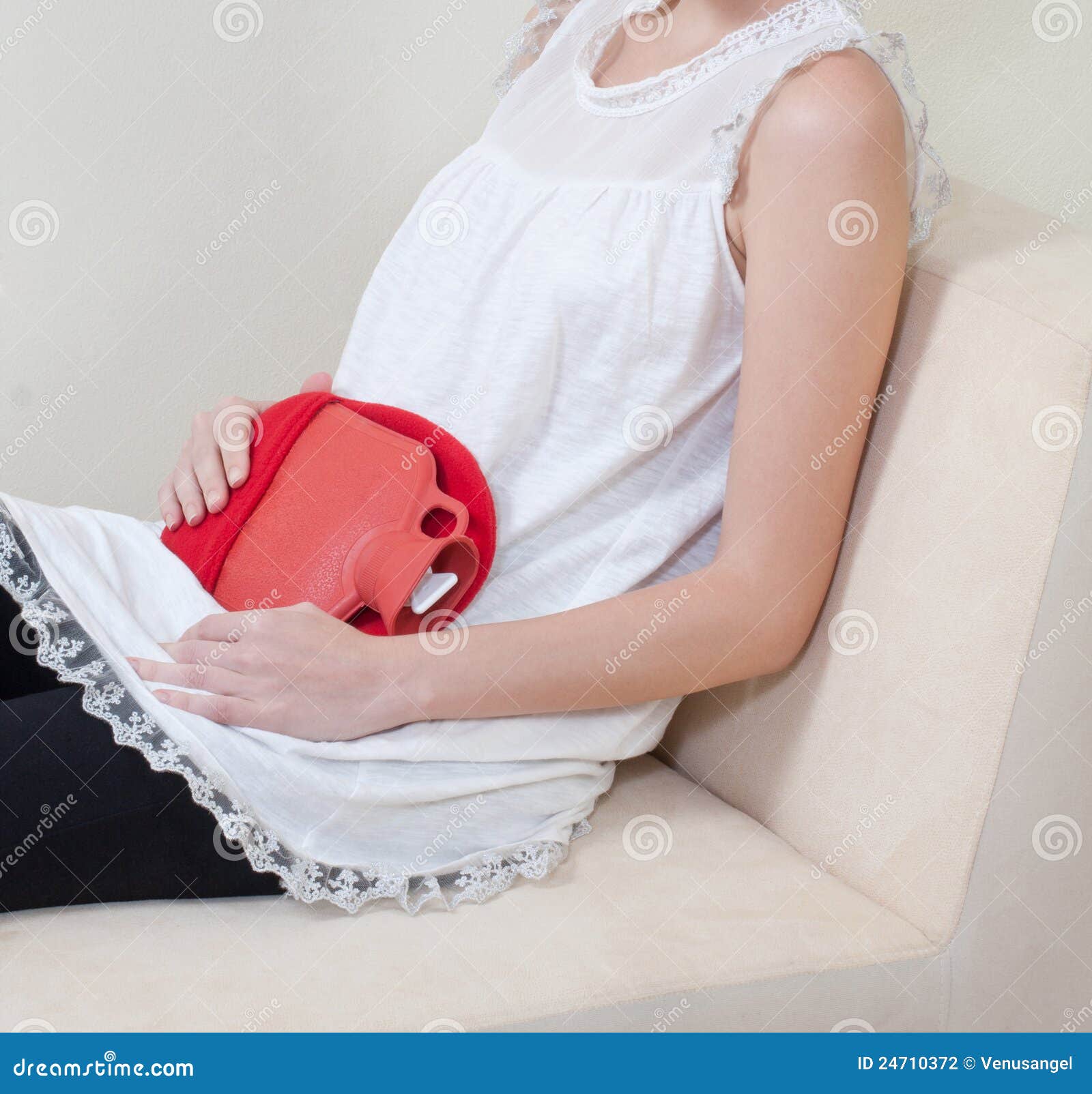 Hot Pack for Relieve the Pain Stock Photo - Image of menstruation, body