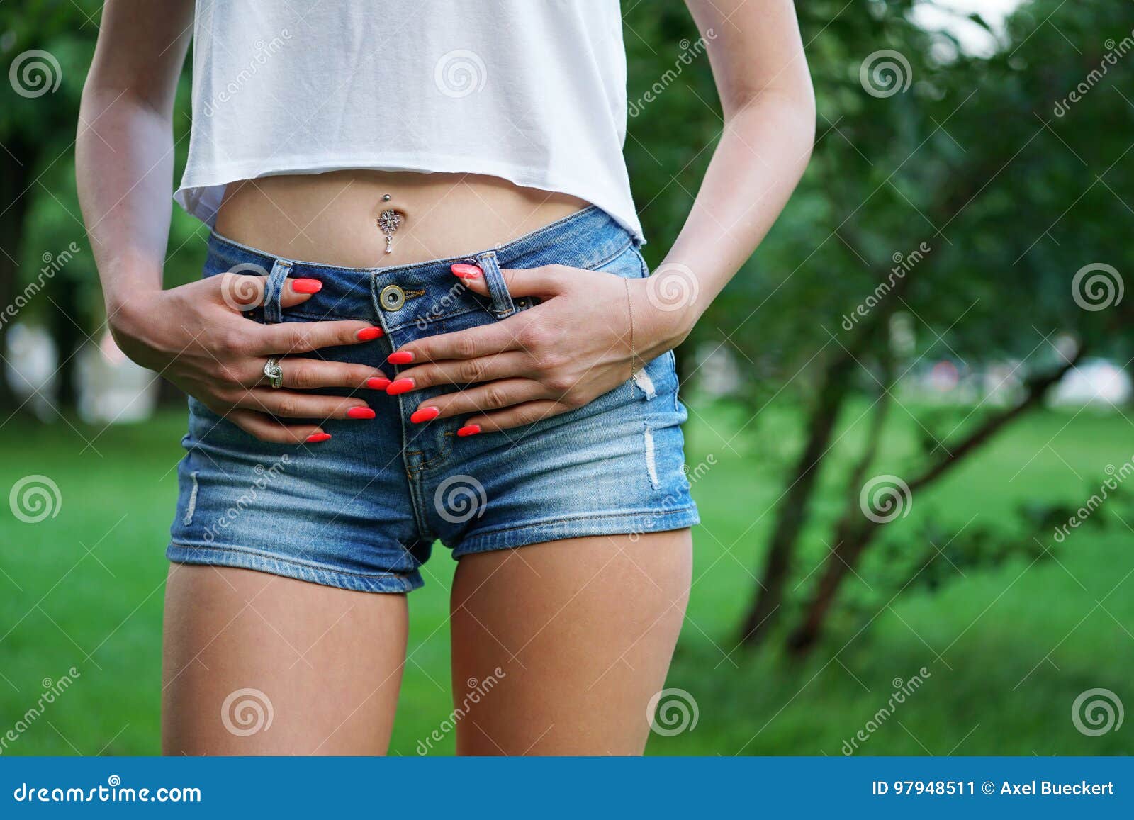 Hot Pants or Booty Shorts Fashion Trend Stock Image - Image of