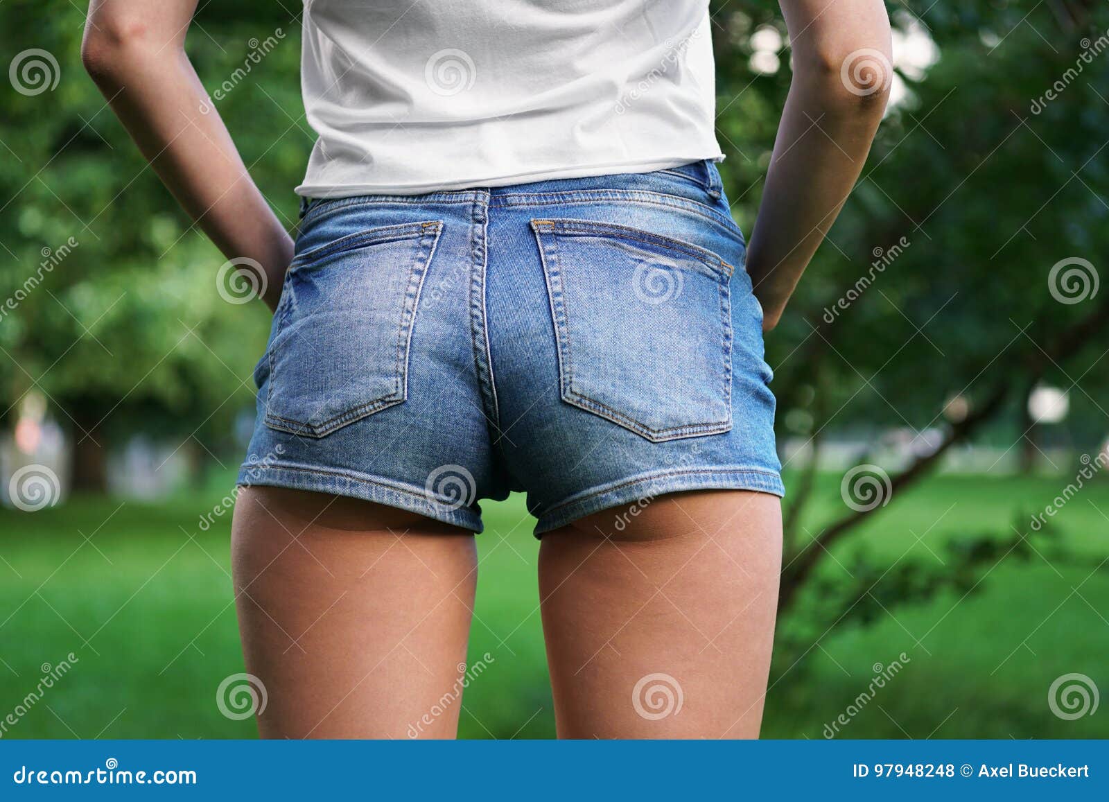 Hot Pants or Booty Shorts Fashion Trend Stock Photo - Image of attractive,  female: 97948248