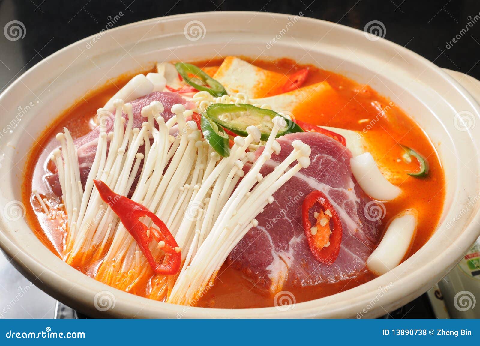 Hot pot stock photo. Image of asians, lettuce, plate 13890738