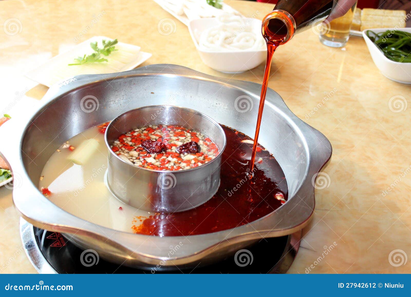 Hot pot soup tureen stock photo. Image of characteristic 27942612