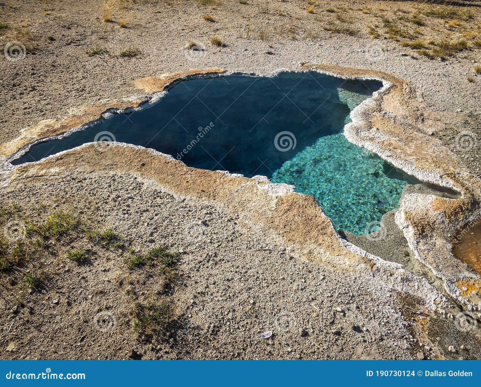 Hot Pot at Yellowstone National Park Stock Photo Image of geothermal