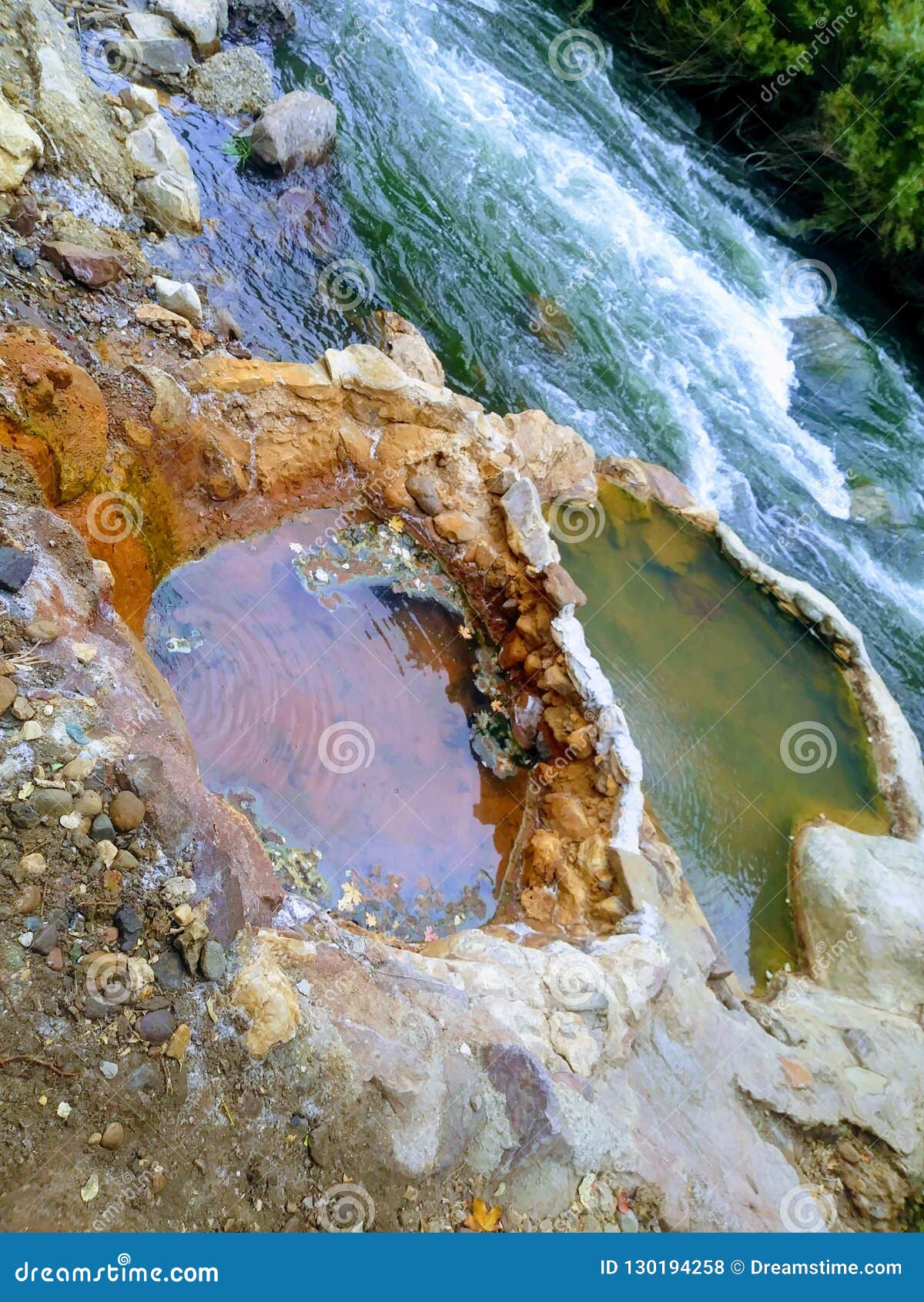Hot pots Ogden river stock photo. Image of weber, canyon 130194258