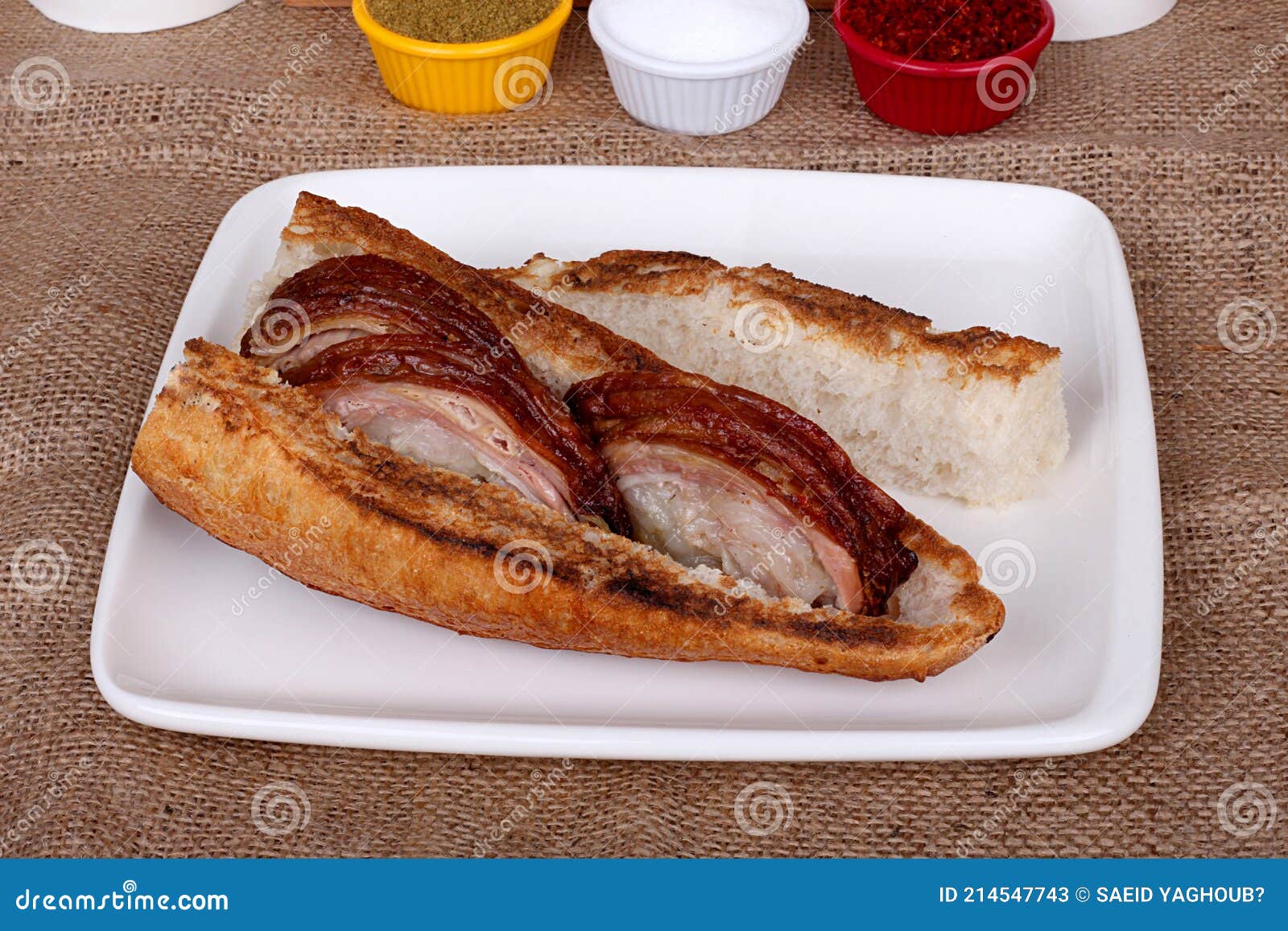 Hot Quarter Kokorec Master from Delicious Stock Image Image of spice