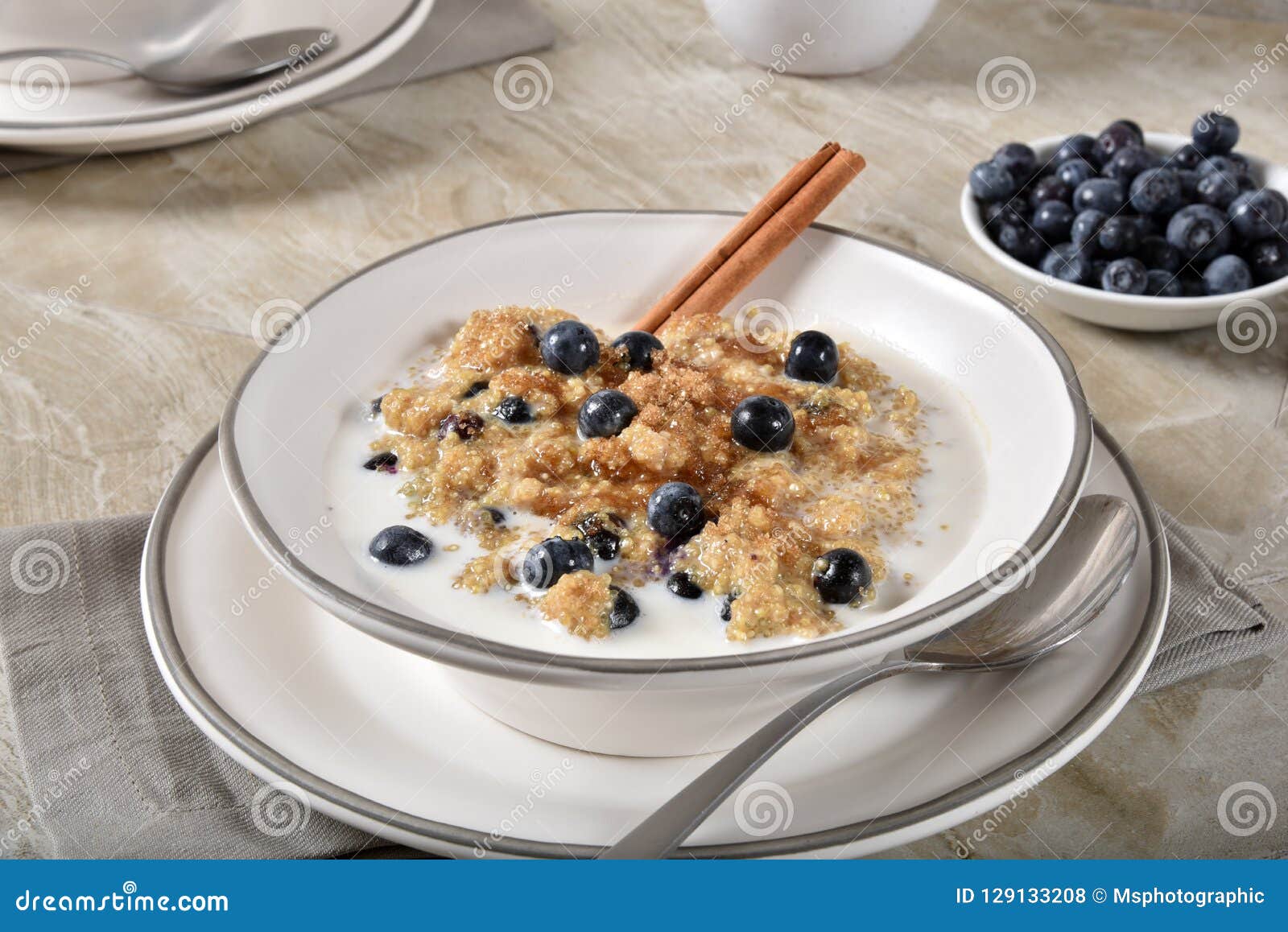 Hot quinoa cereal stock photo. Image of cereal, gluten - 129133208