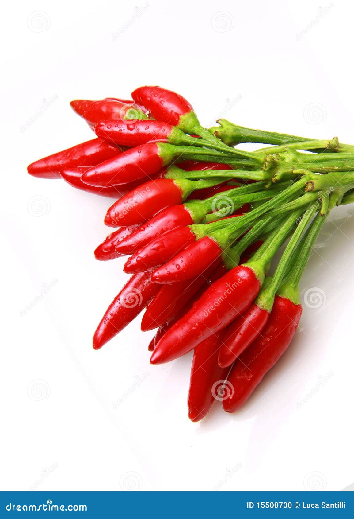 Hot Red Peppers on White Ground Stock Photo Image of burn, fresh