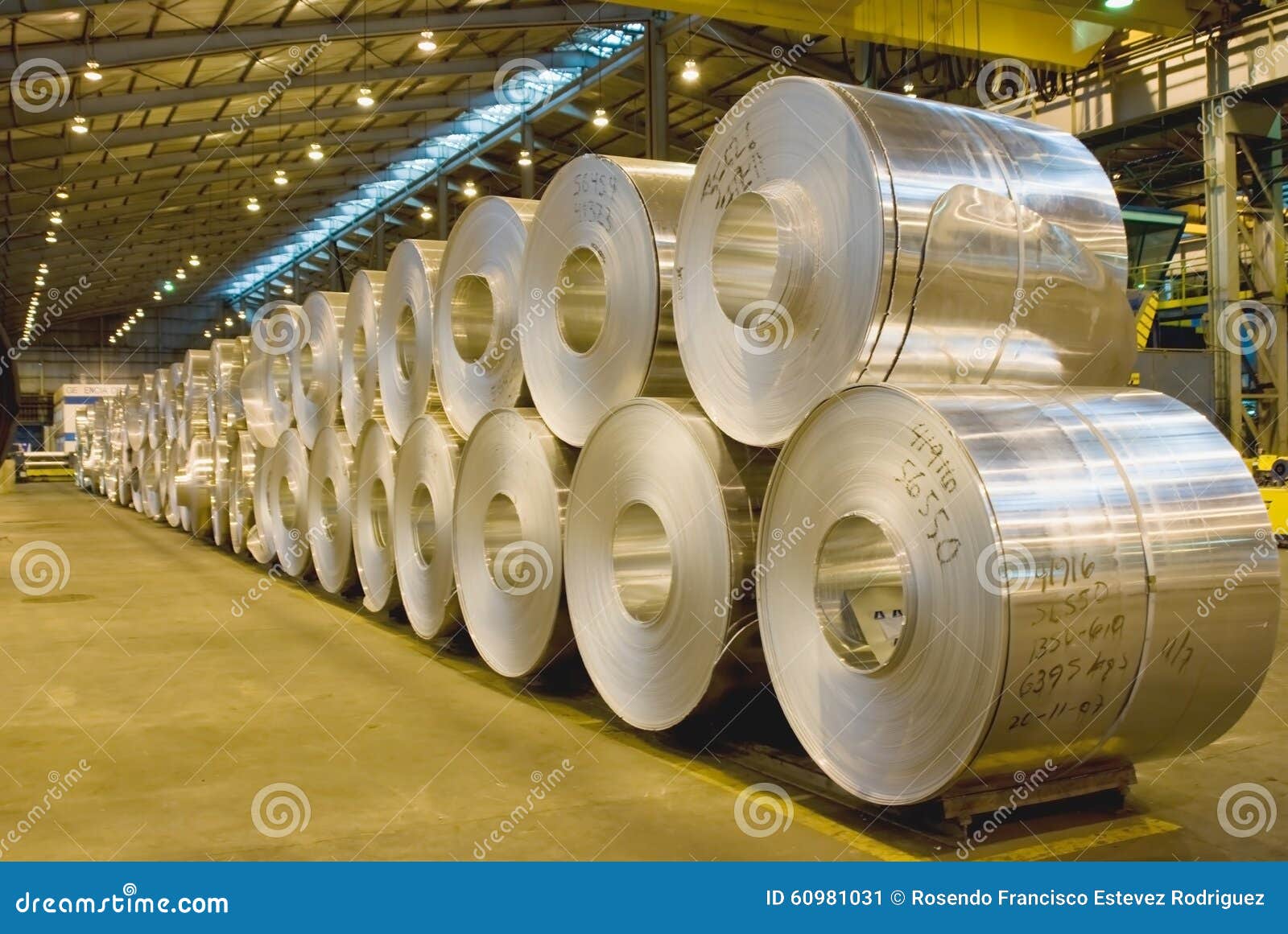 Hot Rolled aluminium coils stock image. Image of coils 60981031