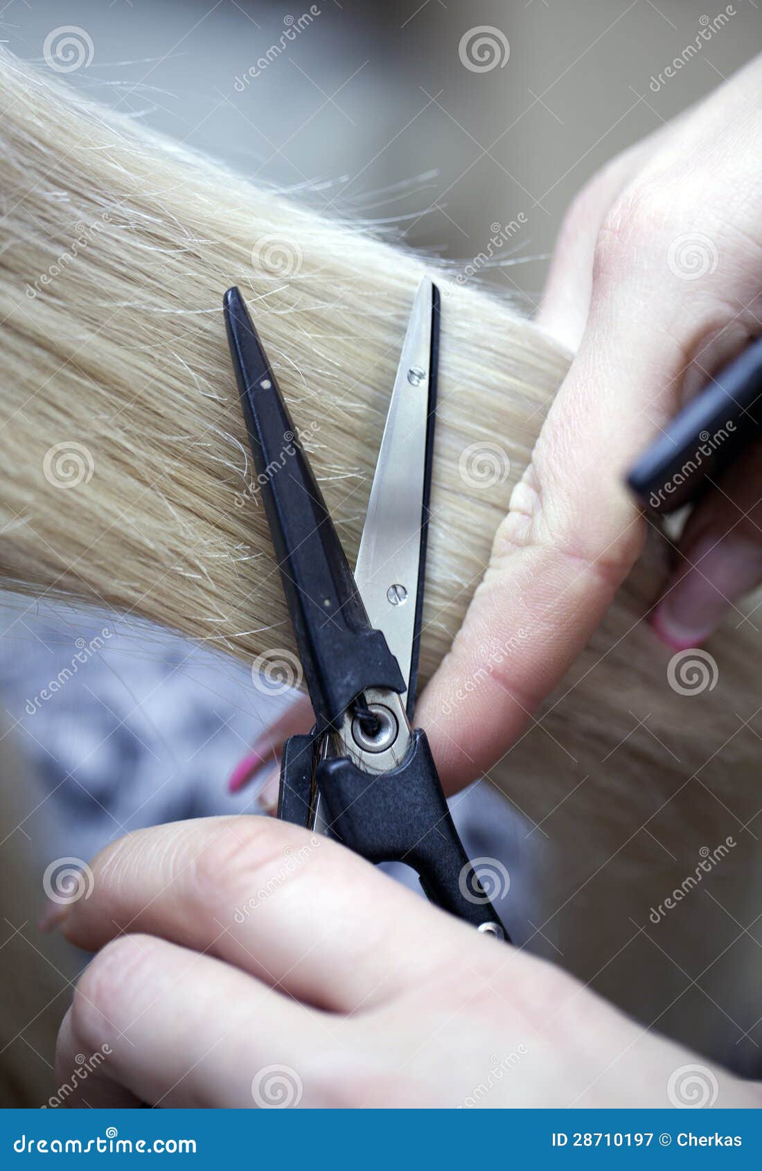 Hot scissors stock image. Image of comb, silver, female 28710197