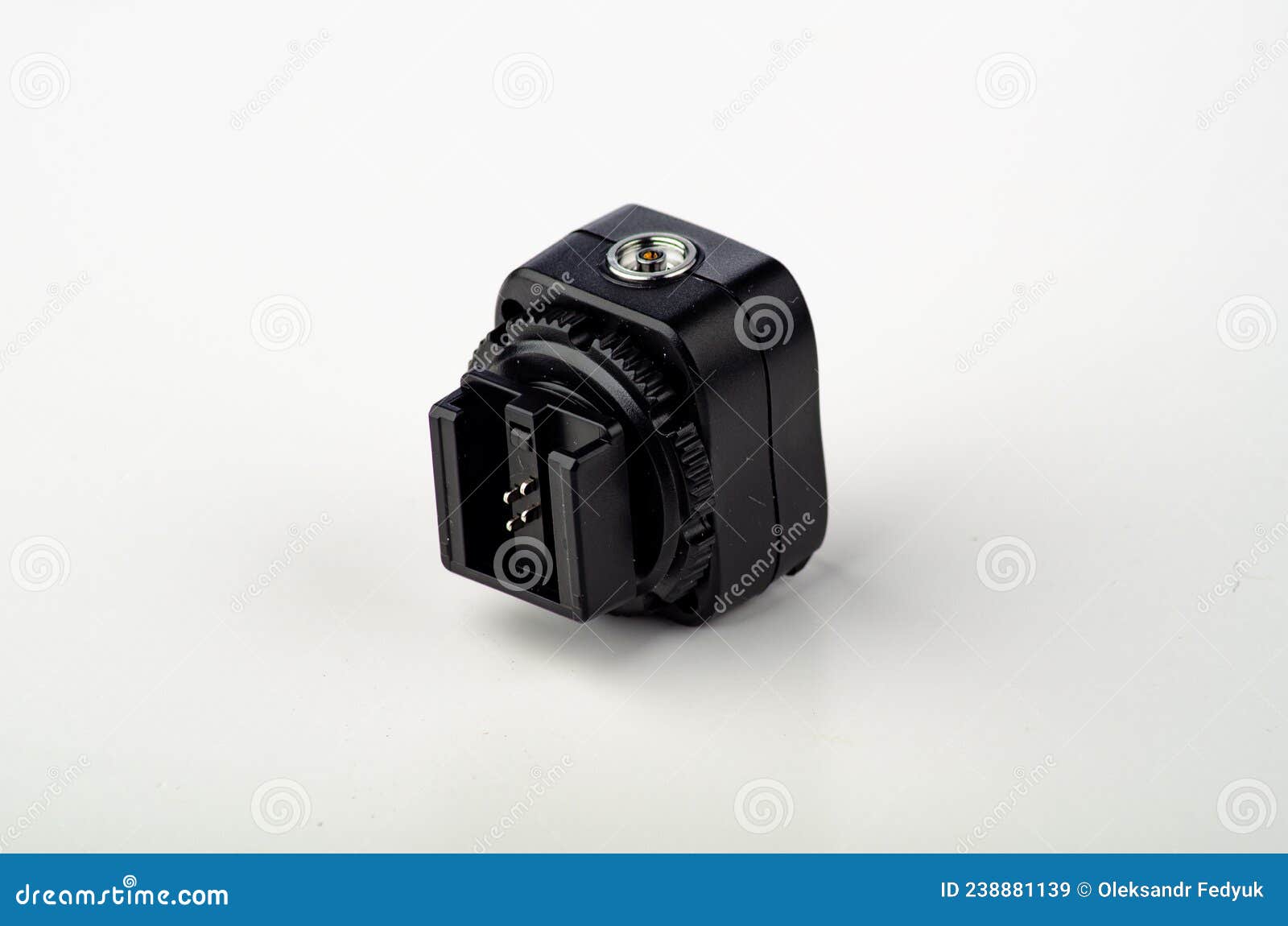 Hot Shoe Flash Trigger Sync Adapter. Stock Image Image of single
