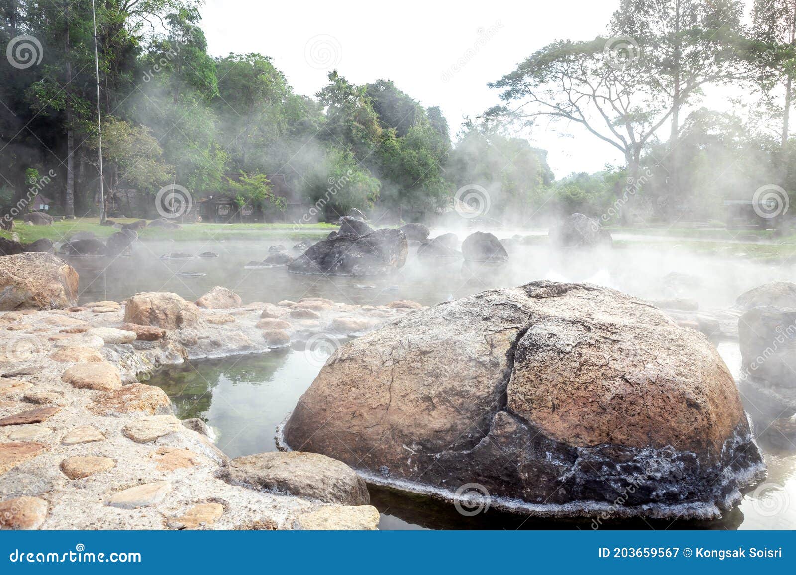 Hot Spring Chae Son National Park Thailand Stock Image Image Of