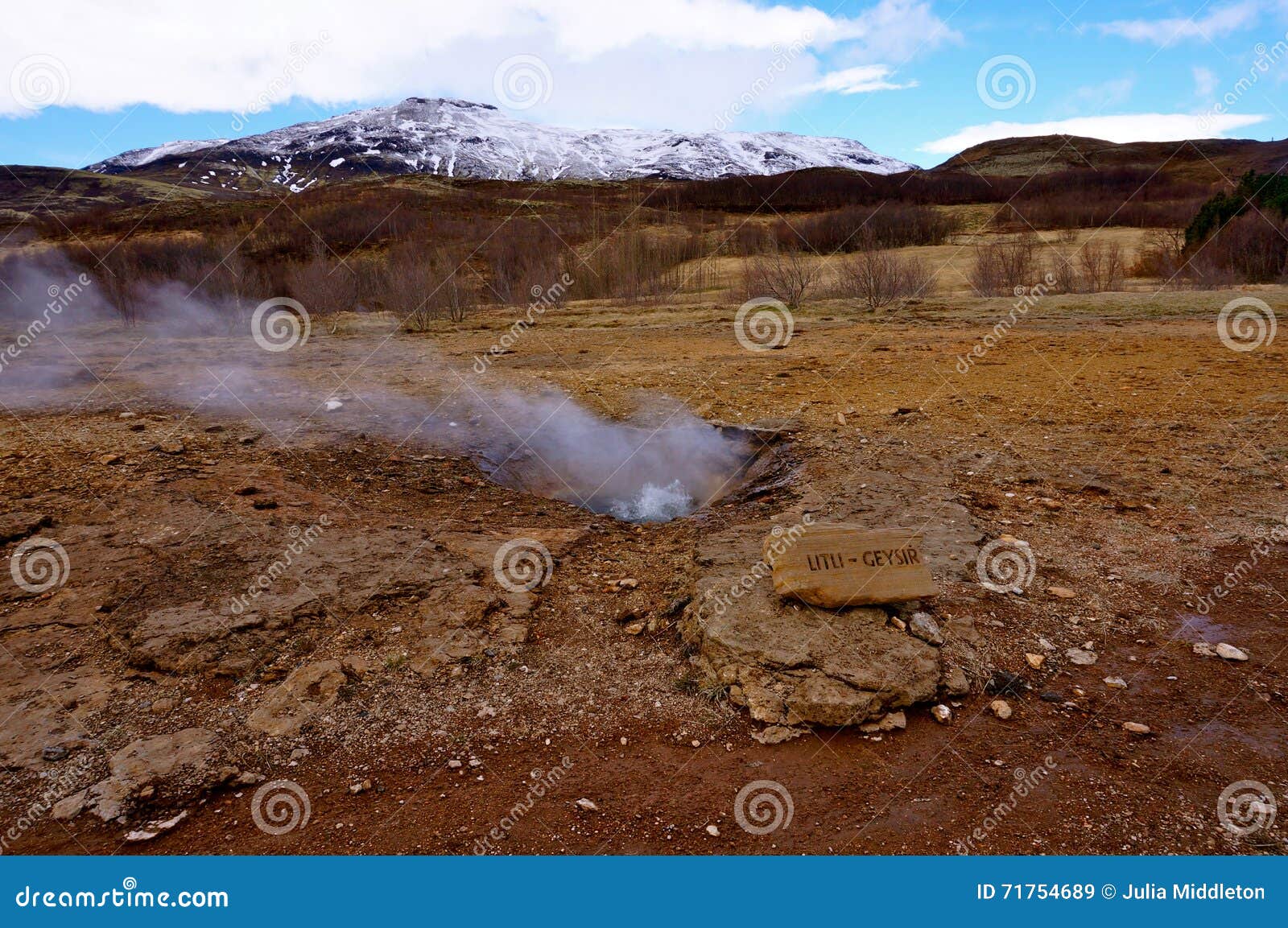 Hot spring iceland stock image. Image of iceland, snow 71754689