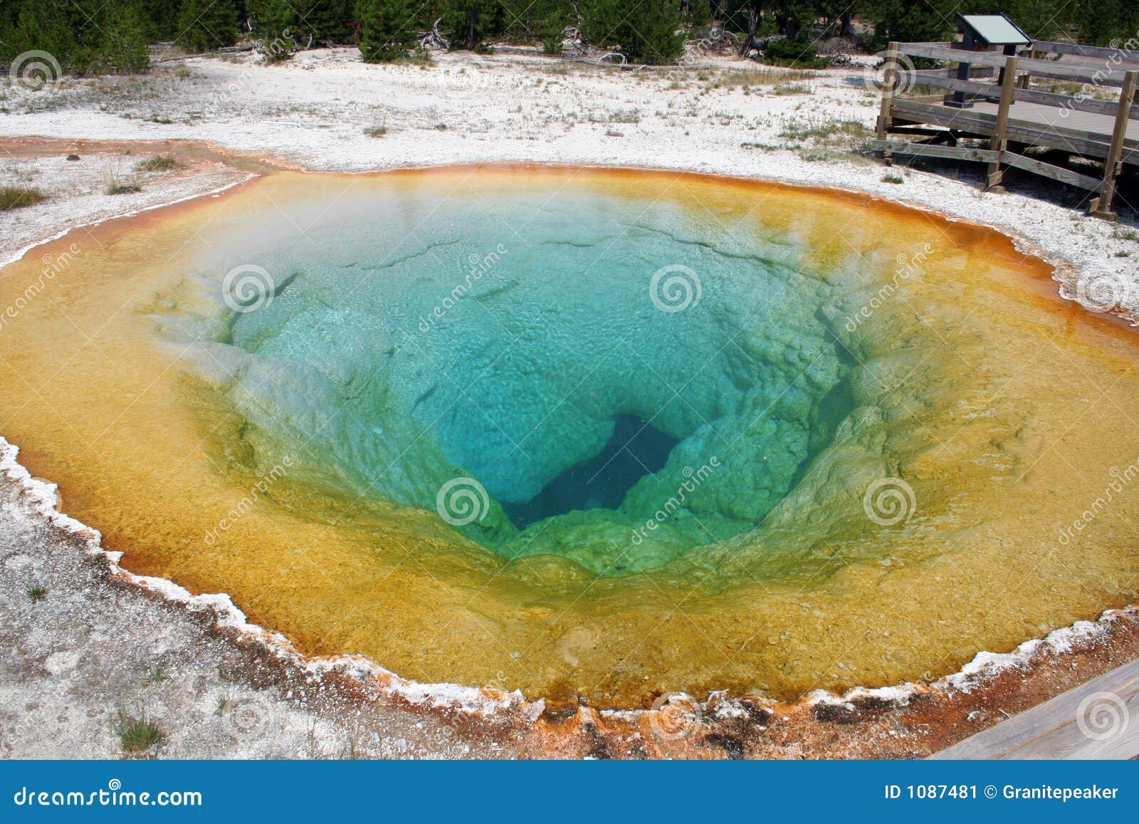 hot spring at yellowstone national park