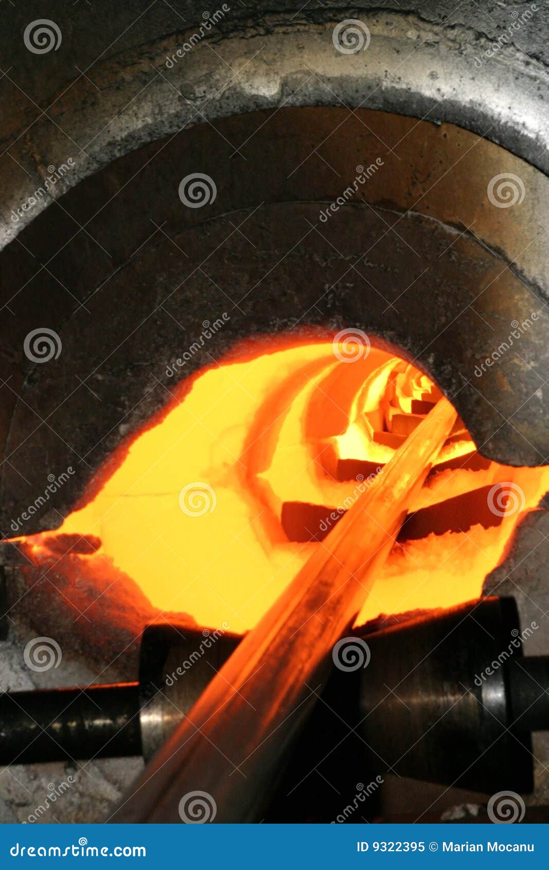 Hot steel stock image. Image of steel, furnace, solid 9322395